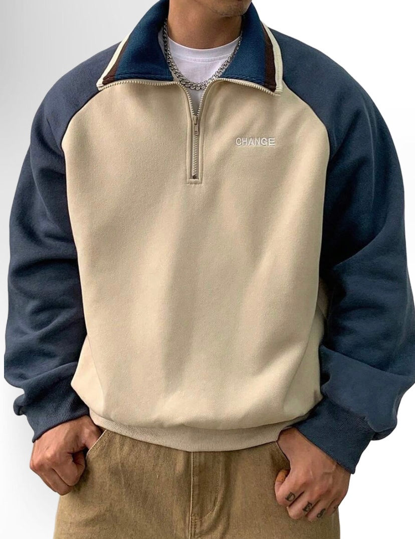 Casual Half Zip Sweater