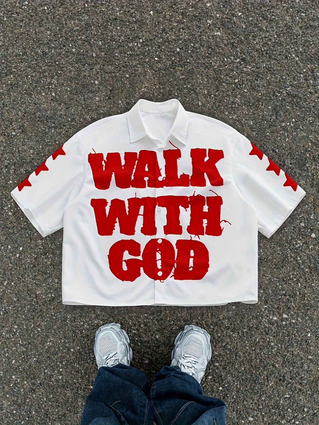 "Walk with God" Men’s Printed Shirt