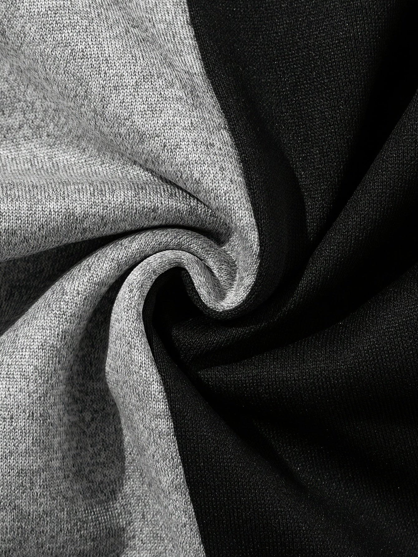 Men's Black & White Contrast Casual Trousers