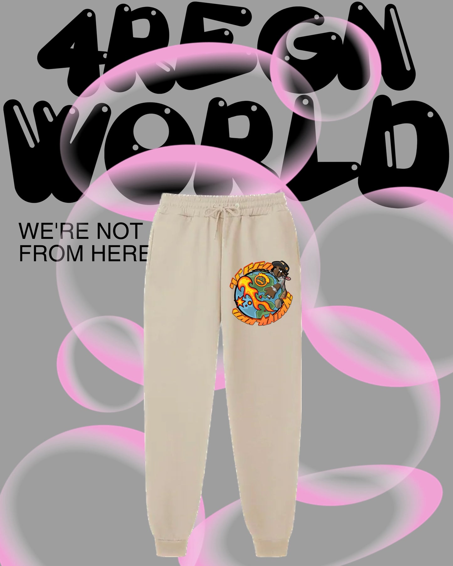 4REGN SKITZO PRINTED SWEATPANTS