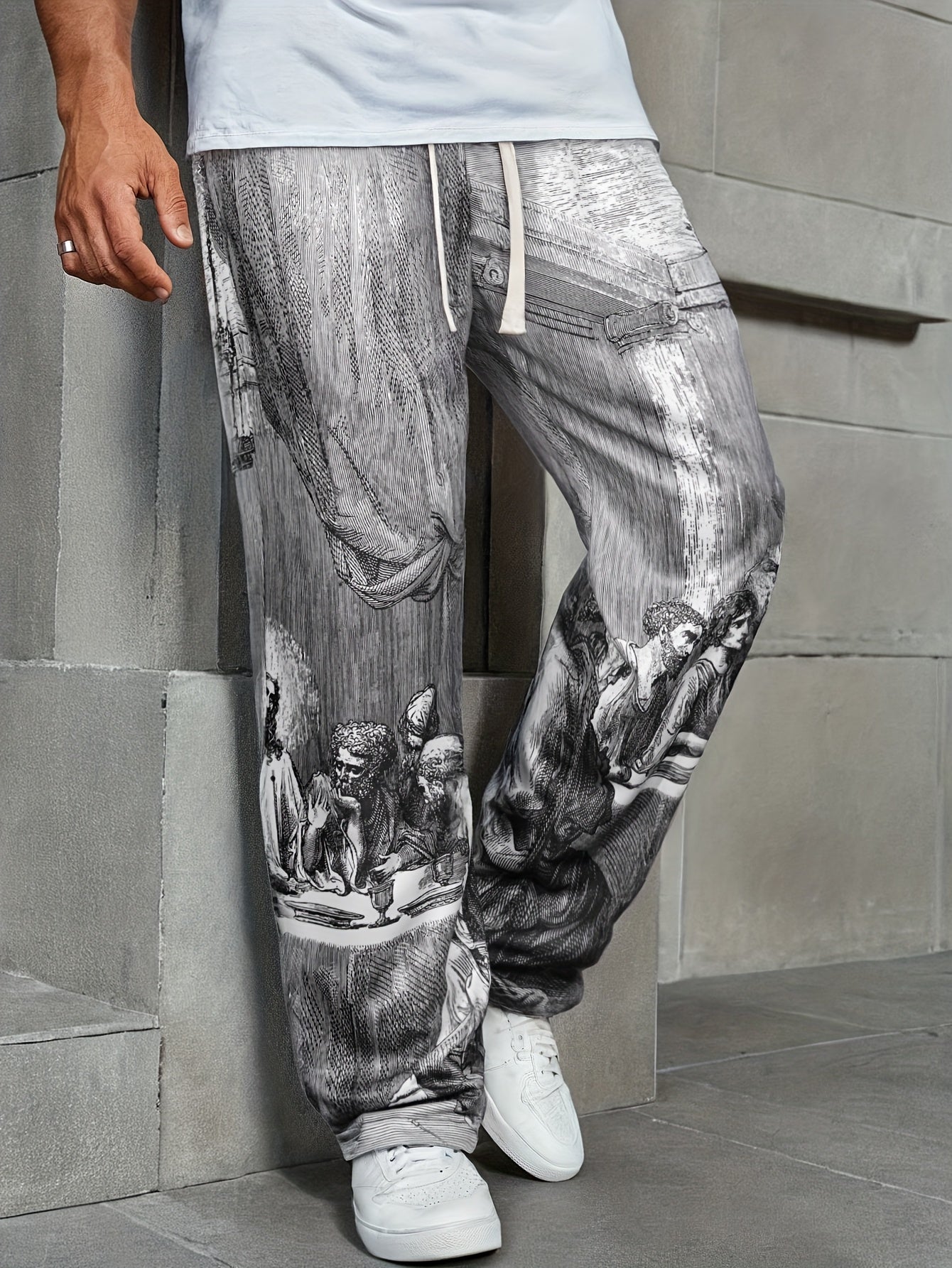 The Last Supper Graphic Pants