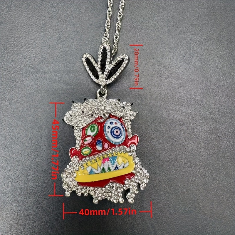 Colorful Enamel Pendant Necklace