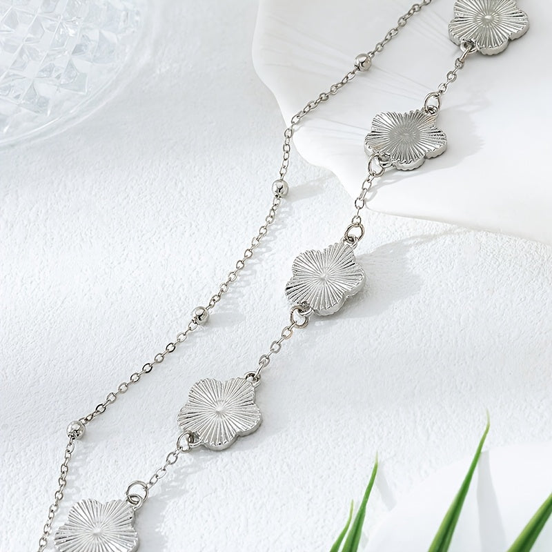 Men's Clover Pendant Bracelet