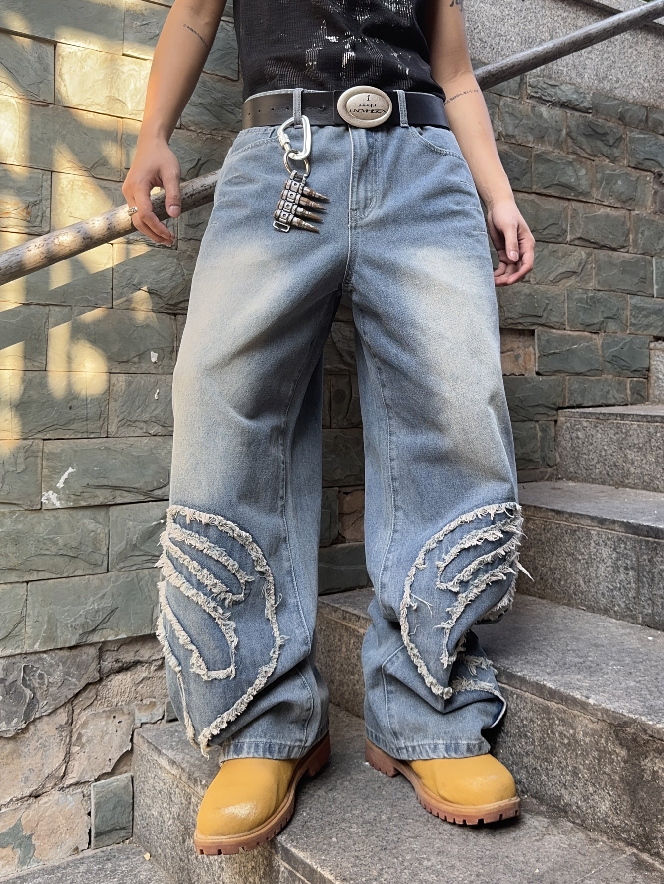 Men's Vintage High-Waist Loose Fit Jeans