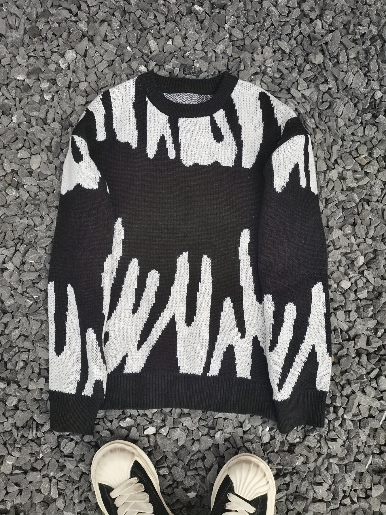 Zebra Print Pullover Sweater