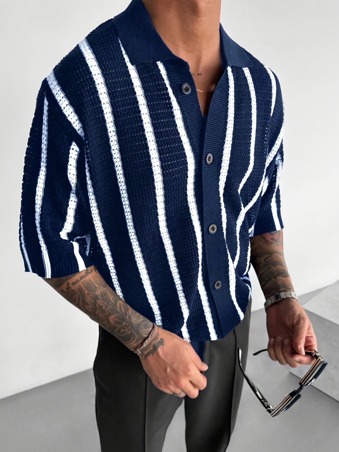 Men's Casual Knit Sweatshirt