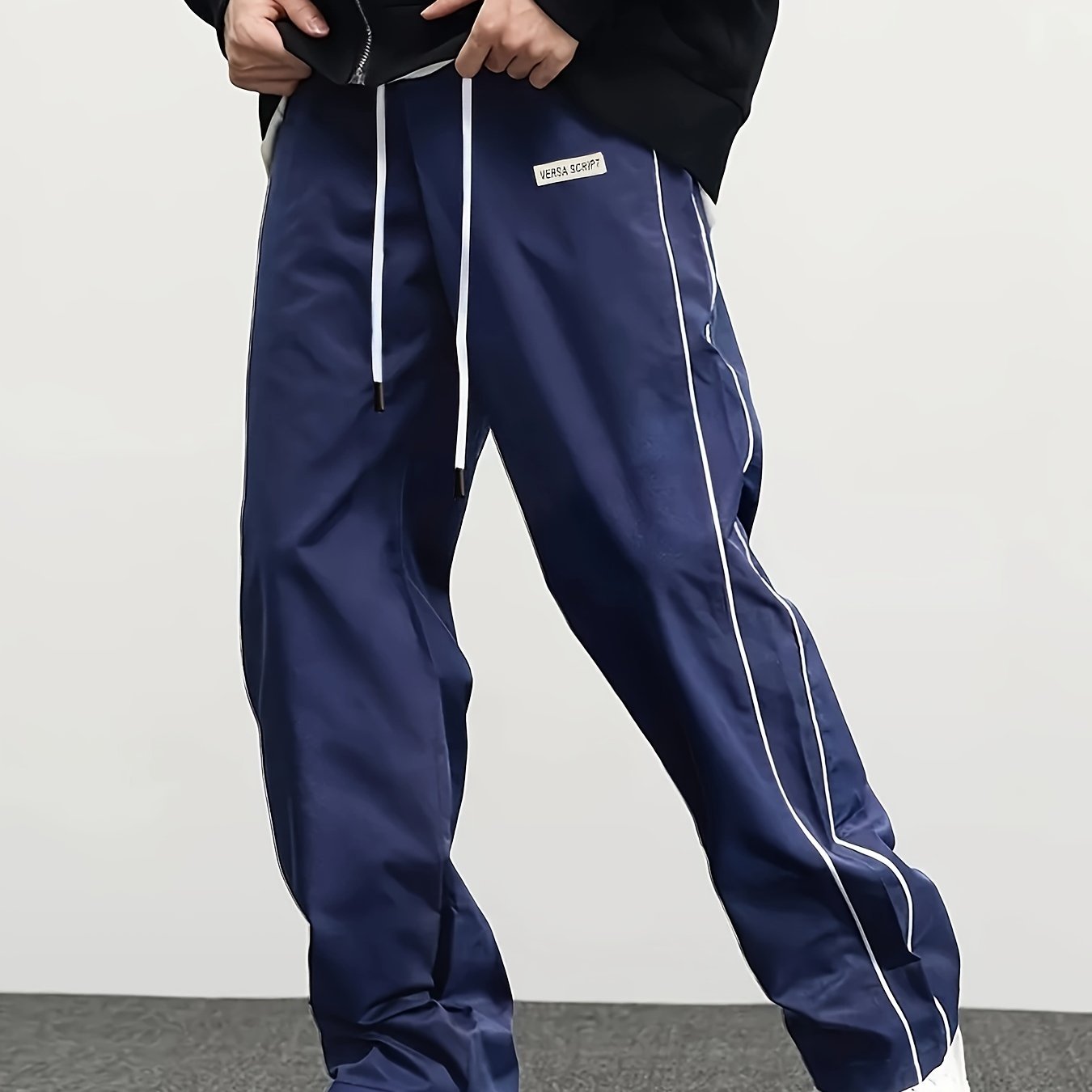 Long Straight Drawstring Pants