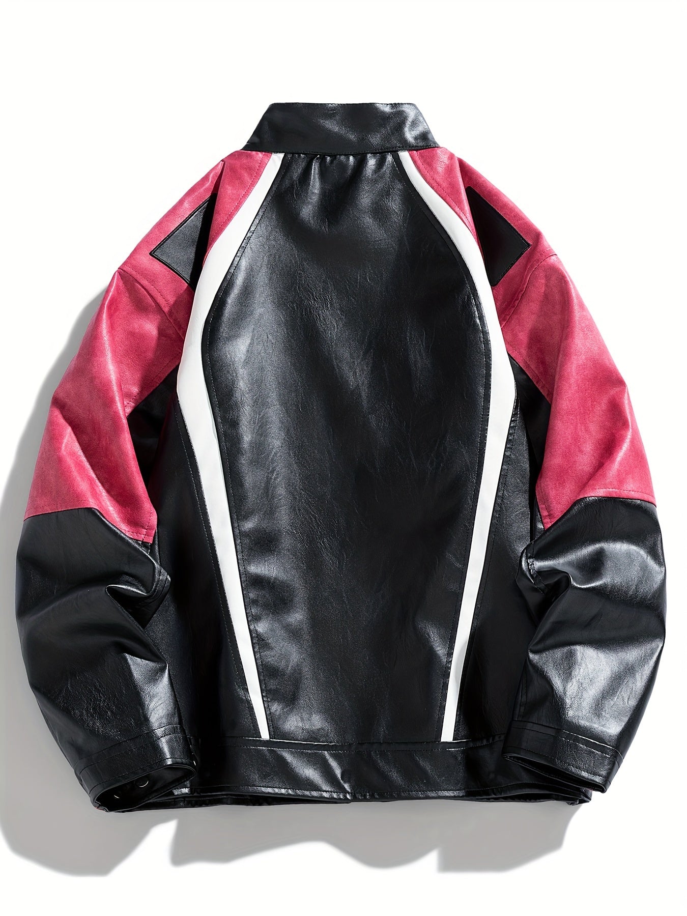 Men's Color Matching Geometric Print Jacket