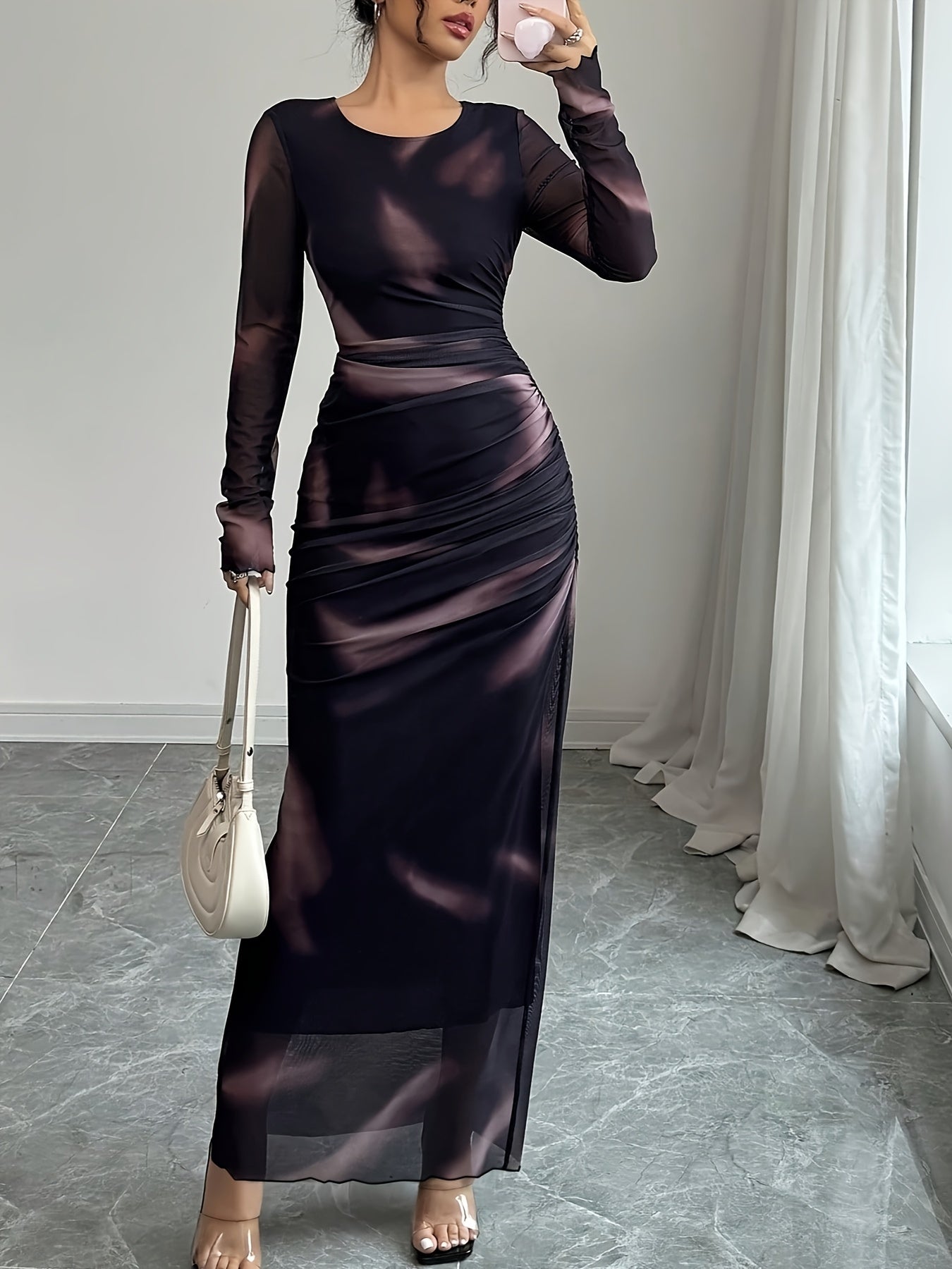 Women's Elegant Long Sleeve Dress