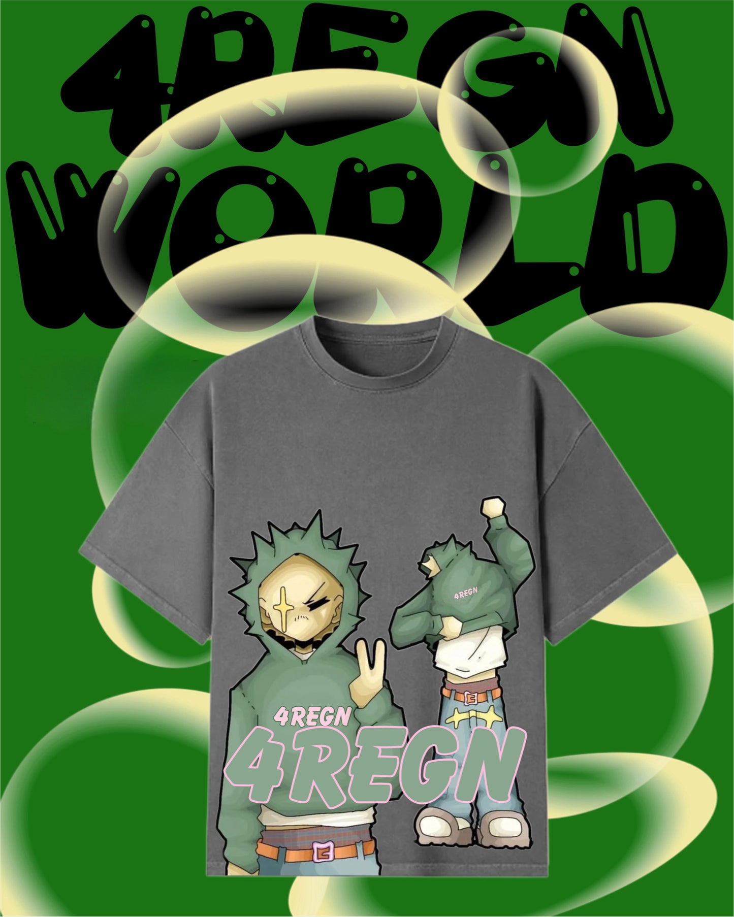 4REGN DEXIGN PRINTED TEE 20