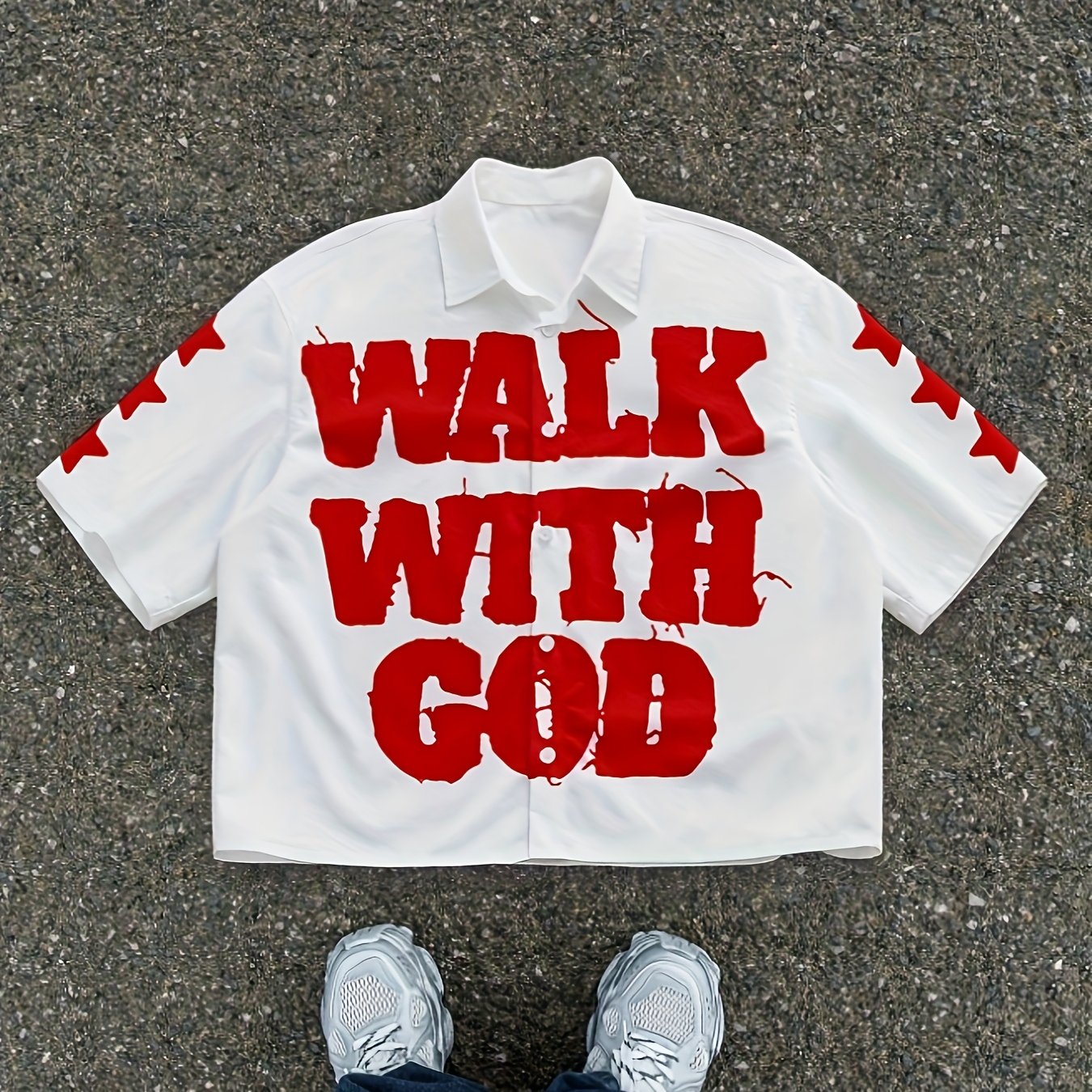 "Walk with God" Men’s Printed Shirt