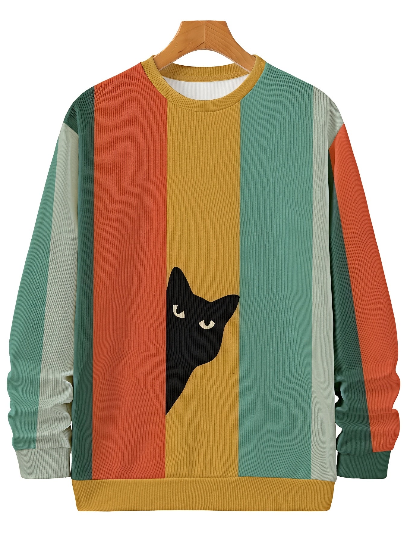 Men'S Plus Size Casual Pullover Sweatshirt