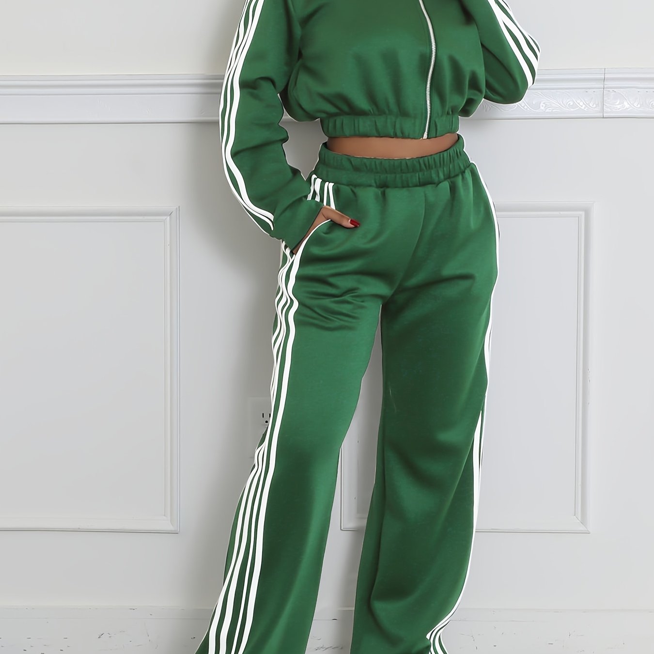 Women's Striped Two-Piece Set