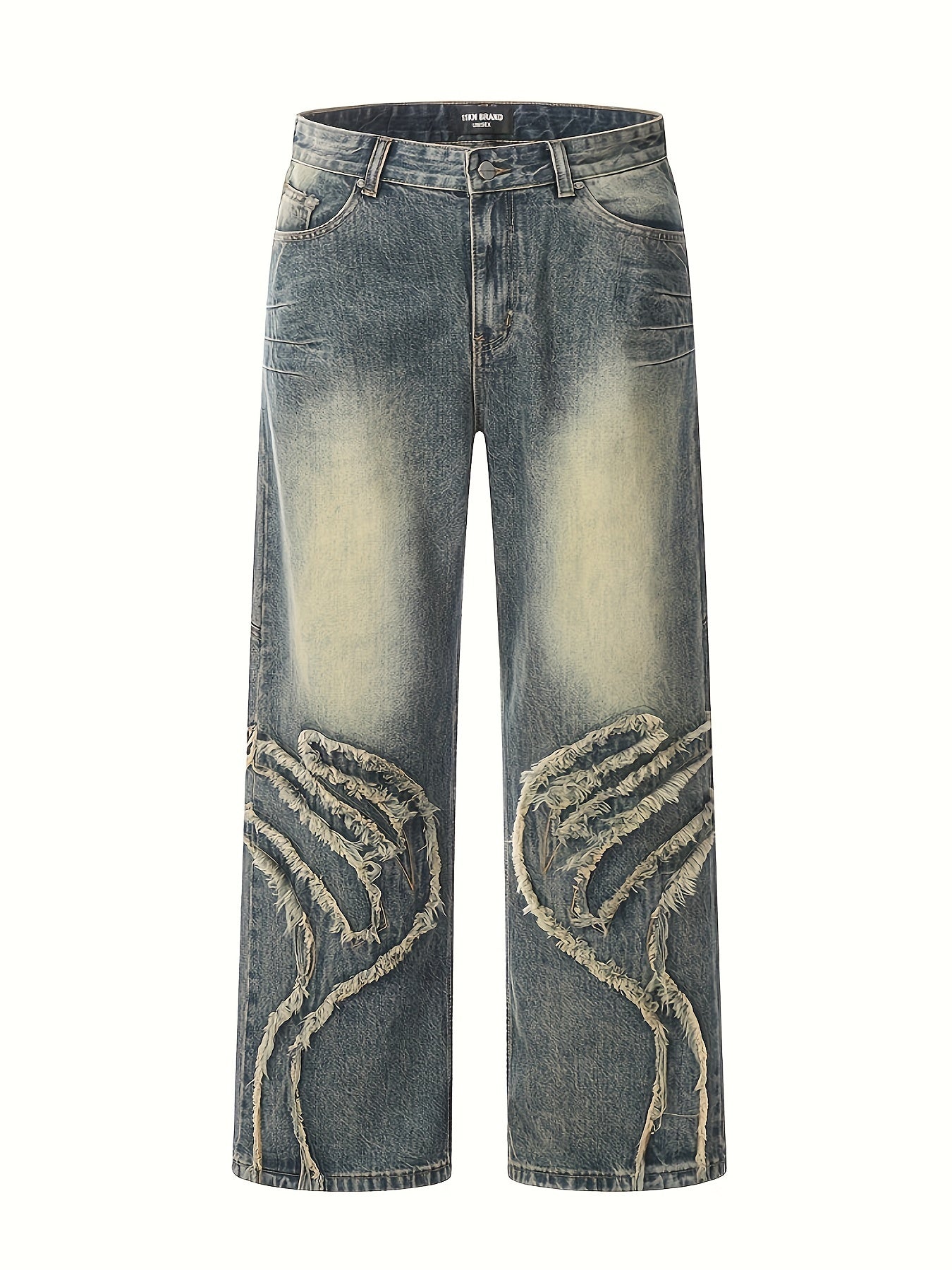 Vintage-Inspired Straight-Leg Jeans