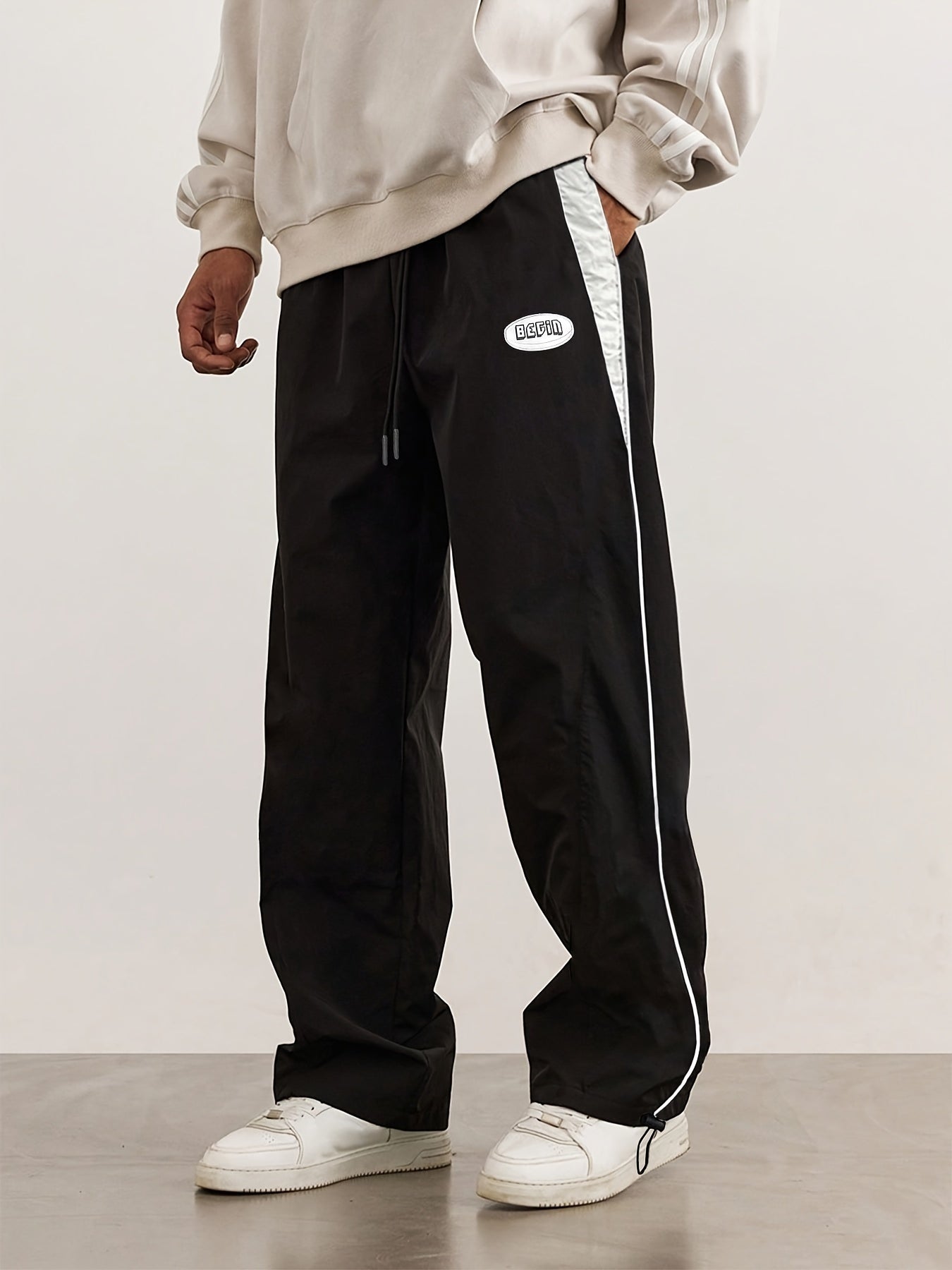 Men's Casual Loose Fit Drawstring Sweatpants