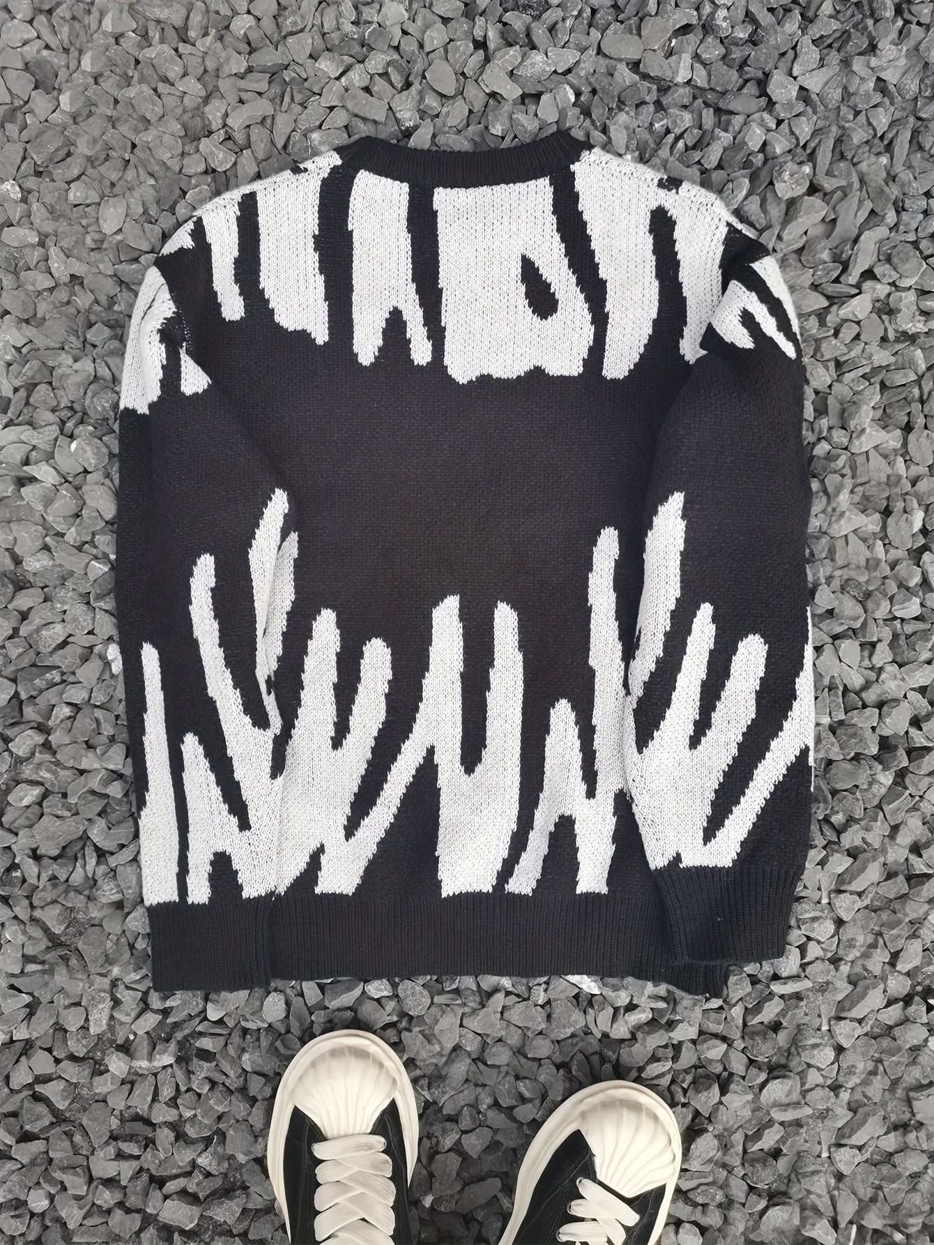 Zebra Print Pullover Sweater