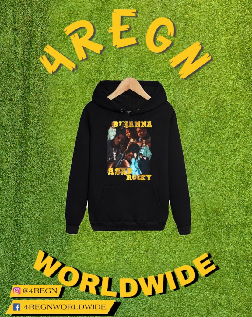 Graphic Hoodies Rihanna & Asap Rocky