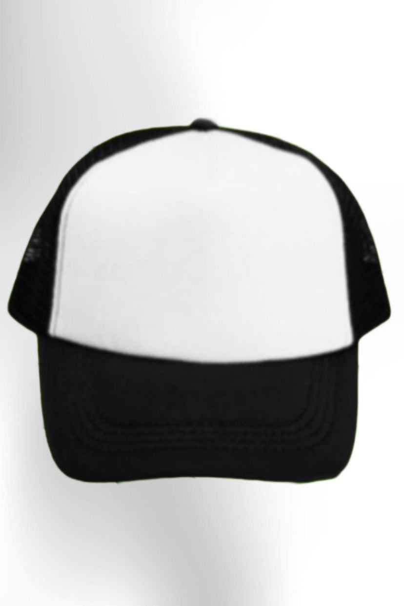 CUSTOM TRUCKER CAP - Black