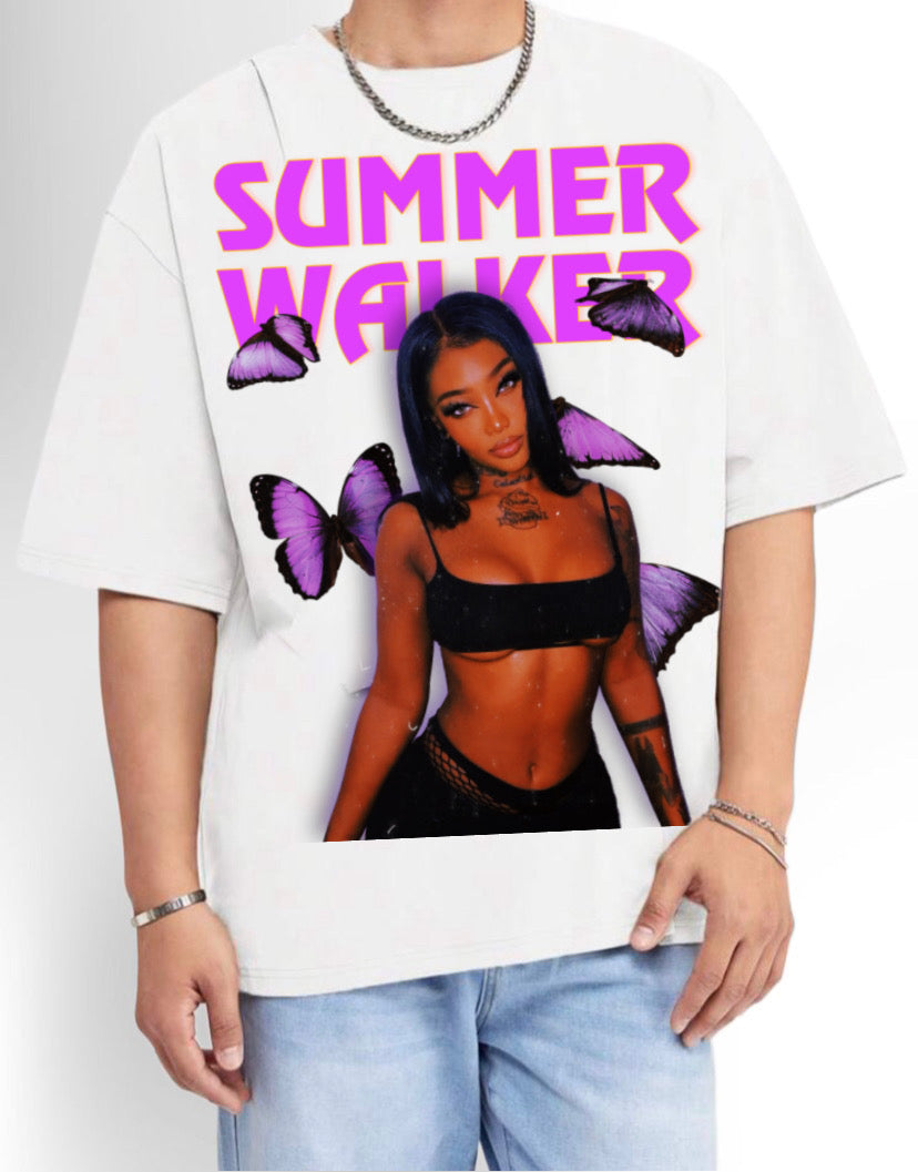SUMMER WALKER BUTTERFLY OVERSIZED TEE