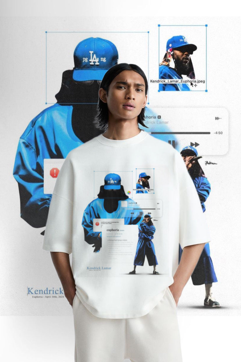 KENDRICK LAMAR OVERSIZED GRAPHIC TEE