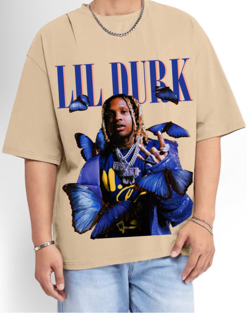 LIL DURK BUTTERFLY OVERSIZED TEE