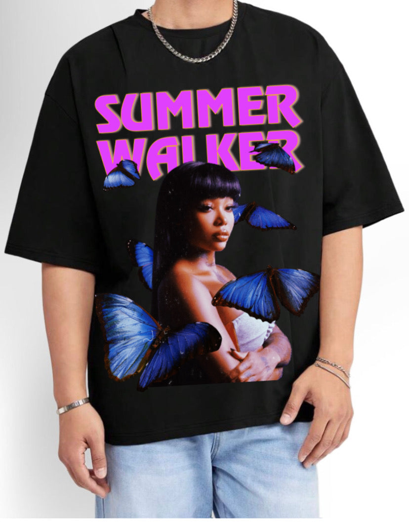 SUMMER WALKER BUTTERFLY OVERSIZED TEE