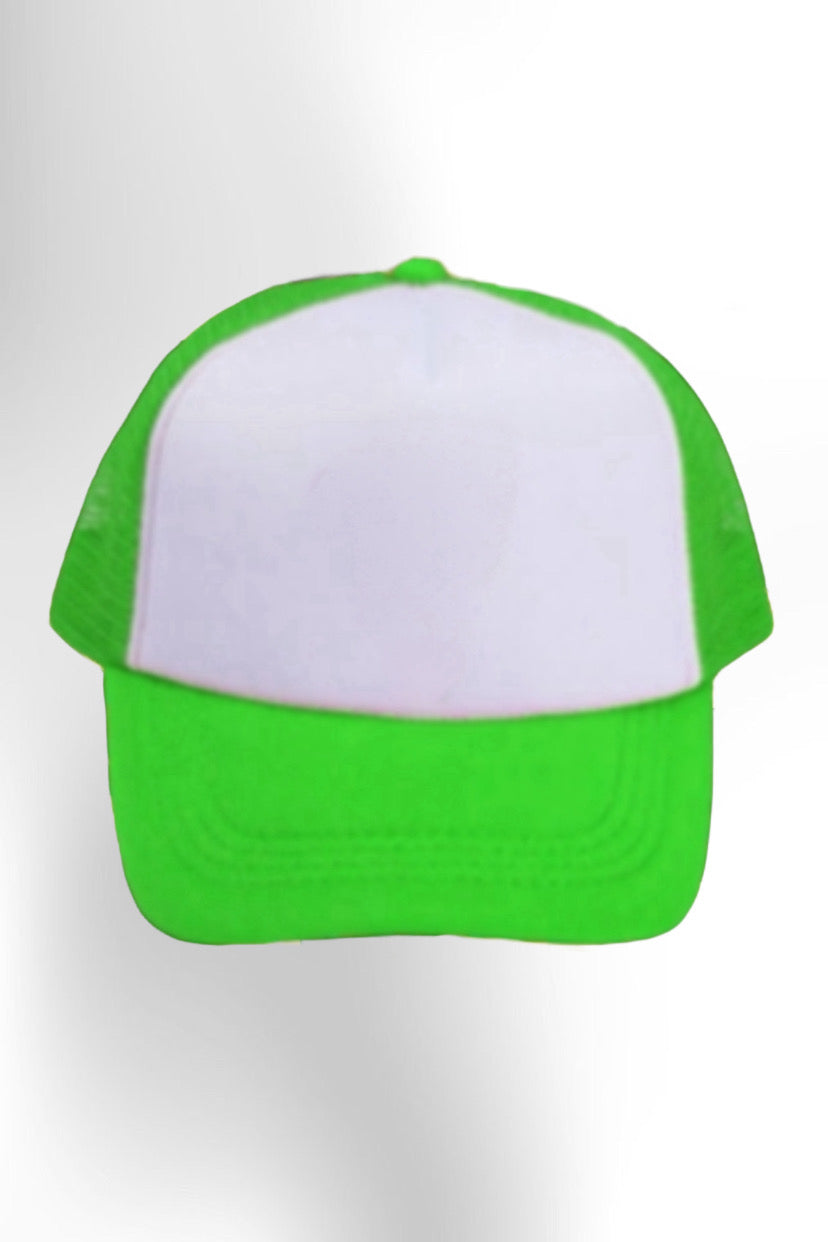 CUSTOM TRUCKER CAP - Lime