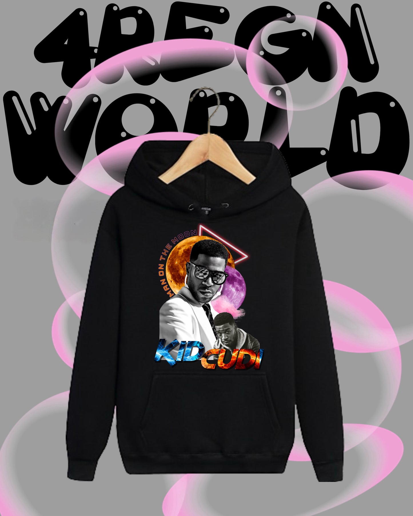 Graphic Hoodie Kid Cudi