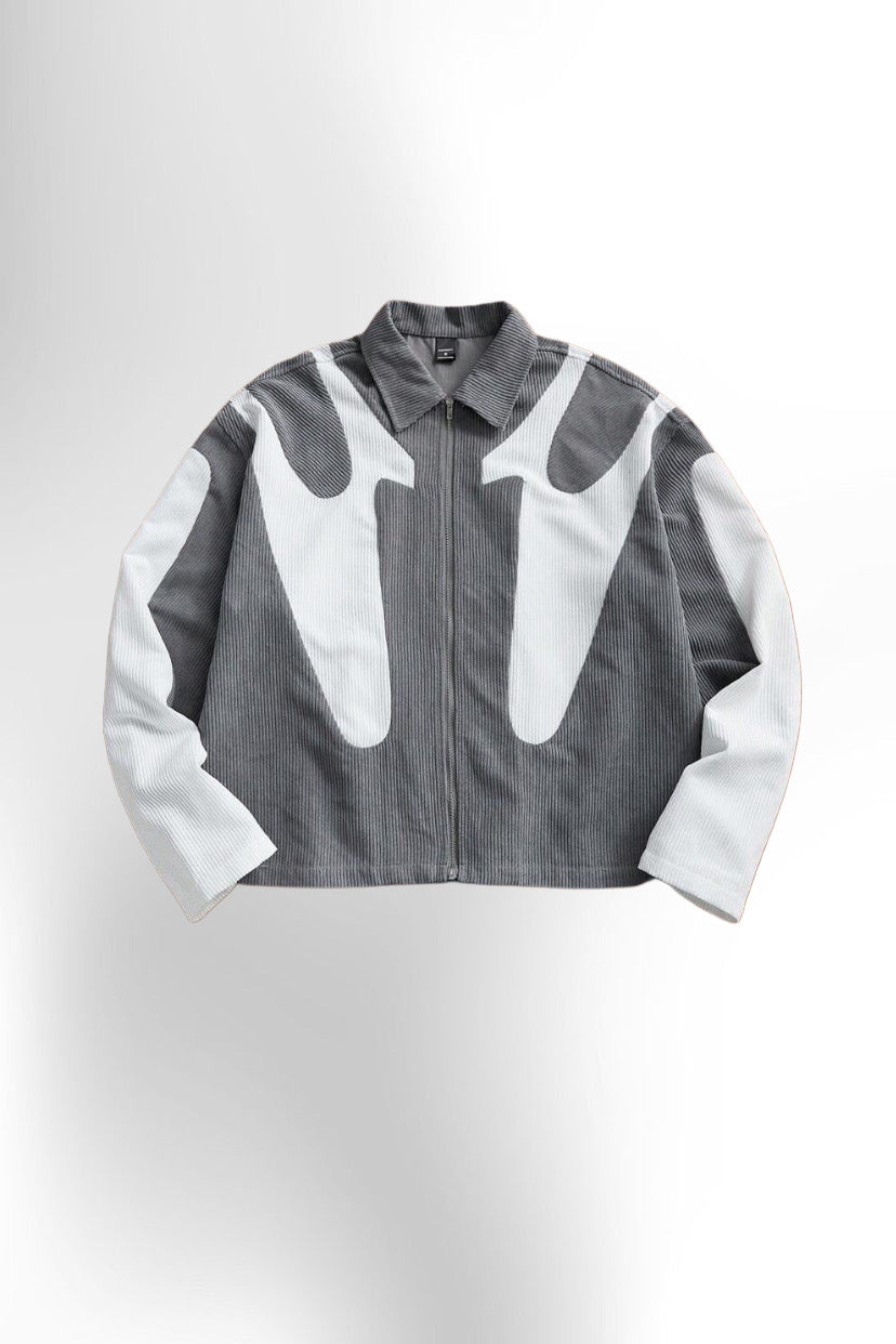 Patchwork Corduroy Long Sleeve Shirt