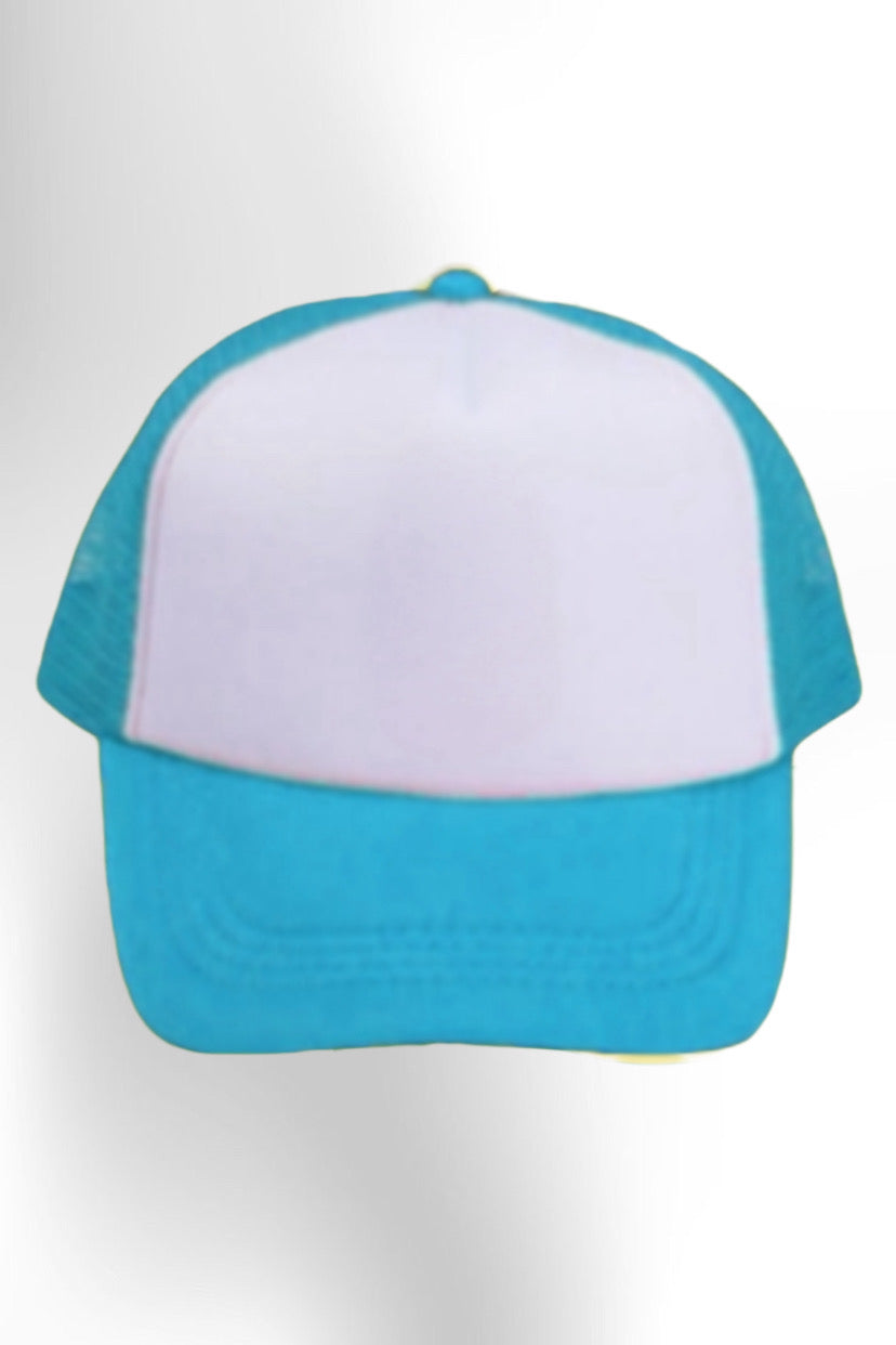 CUSTOM TRUCKER CAP - Baby Blue