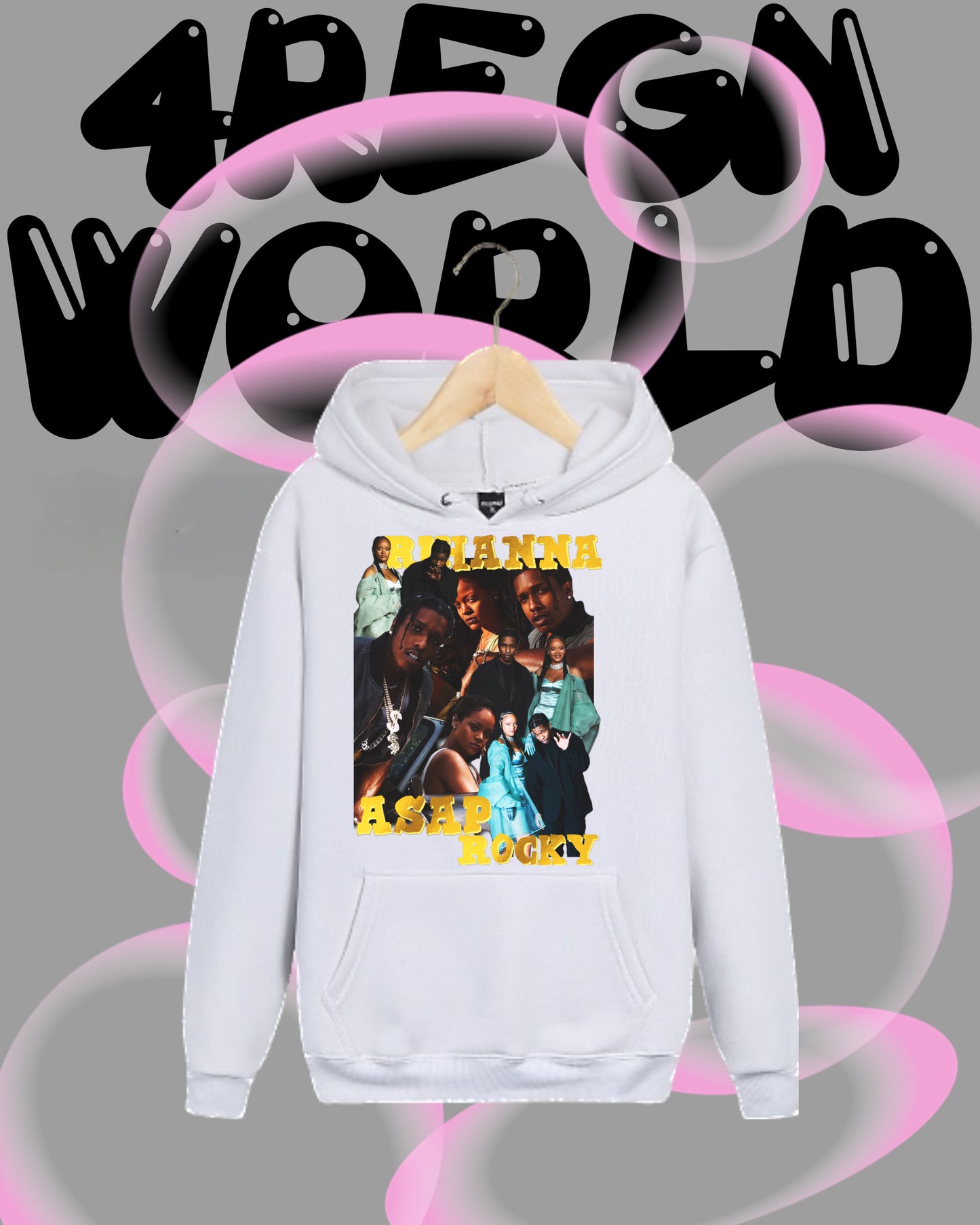 Graphic Hoodies Rihanna & Asap Rocky