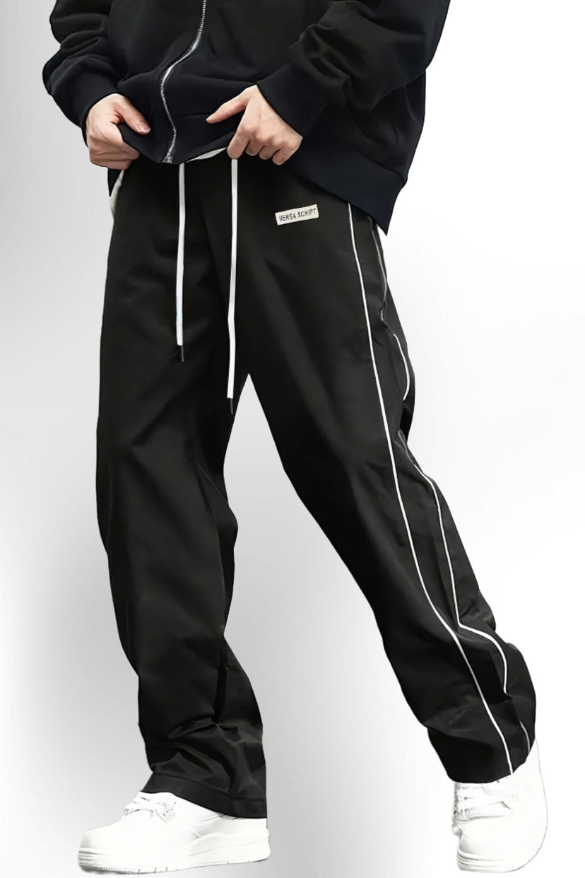 Long Straight Drawstring Pants