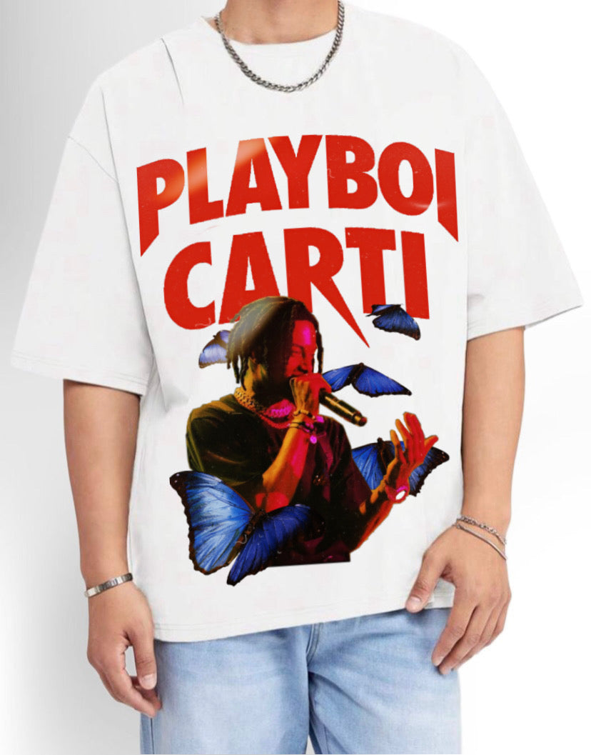 PLAYBOI CARTI BUTTERFLY OVERSIZED TEE