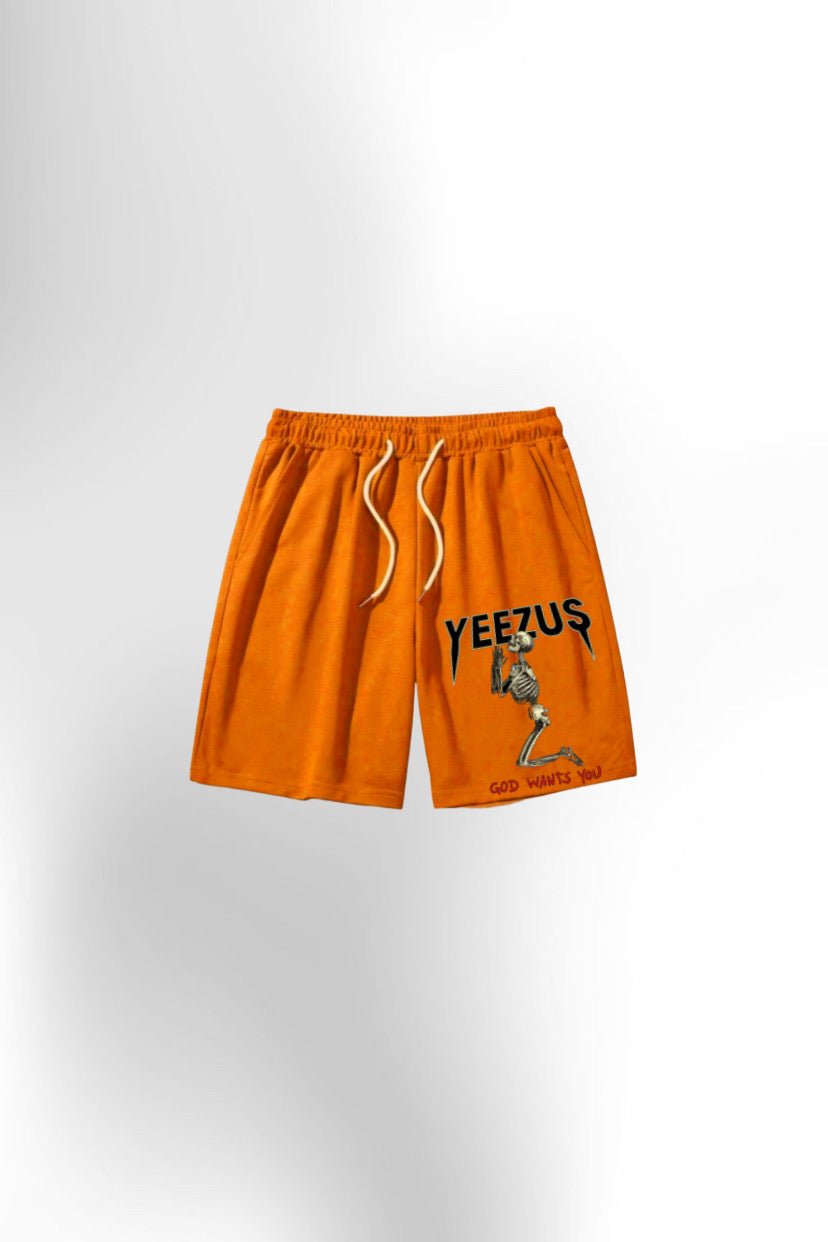 Kanye Yeezus Printed shorts