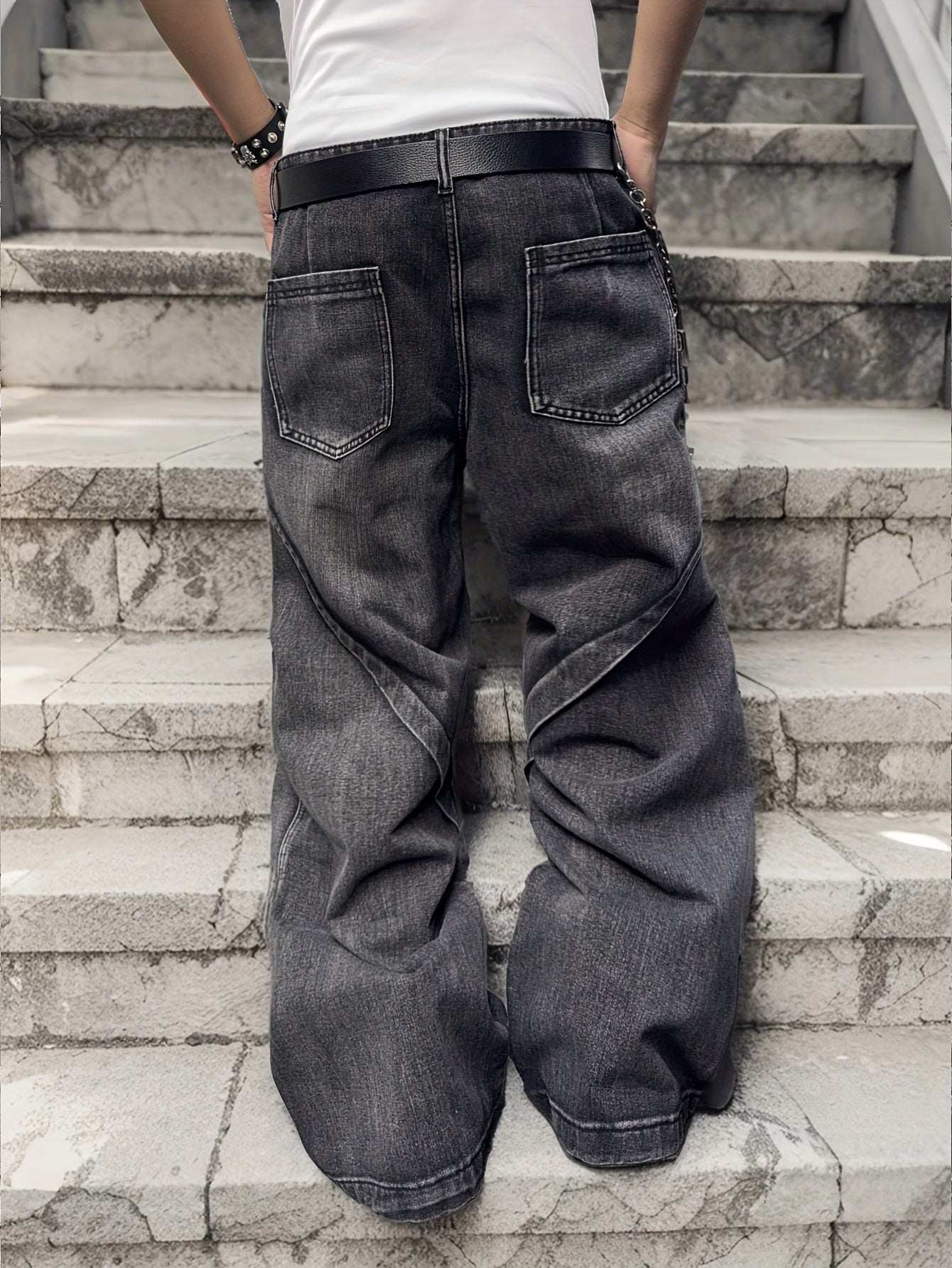 Distressed Denim Jeans
