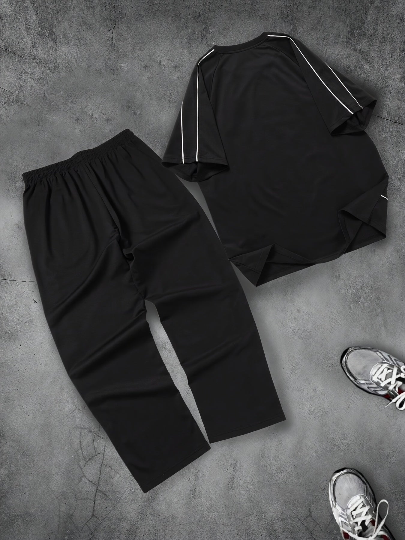 Racing T -Shirt & Drawstring Pants 2 Piece Set