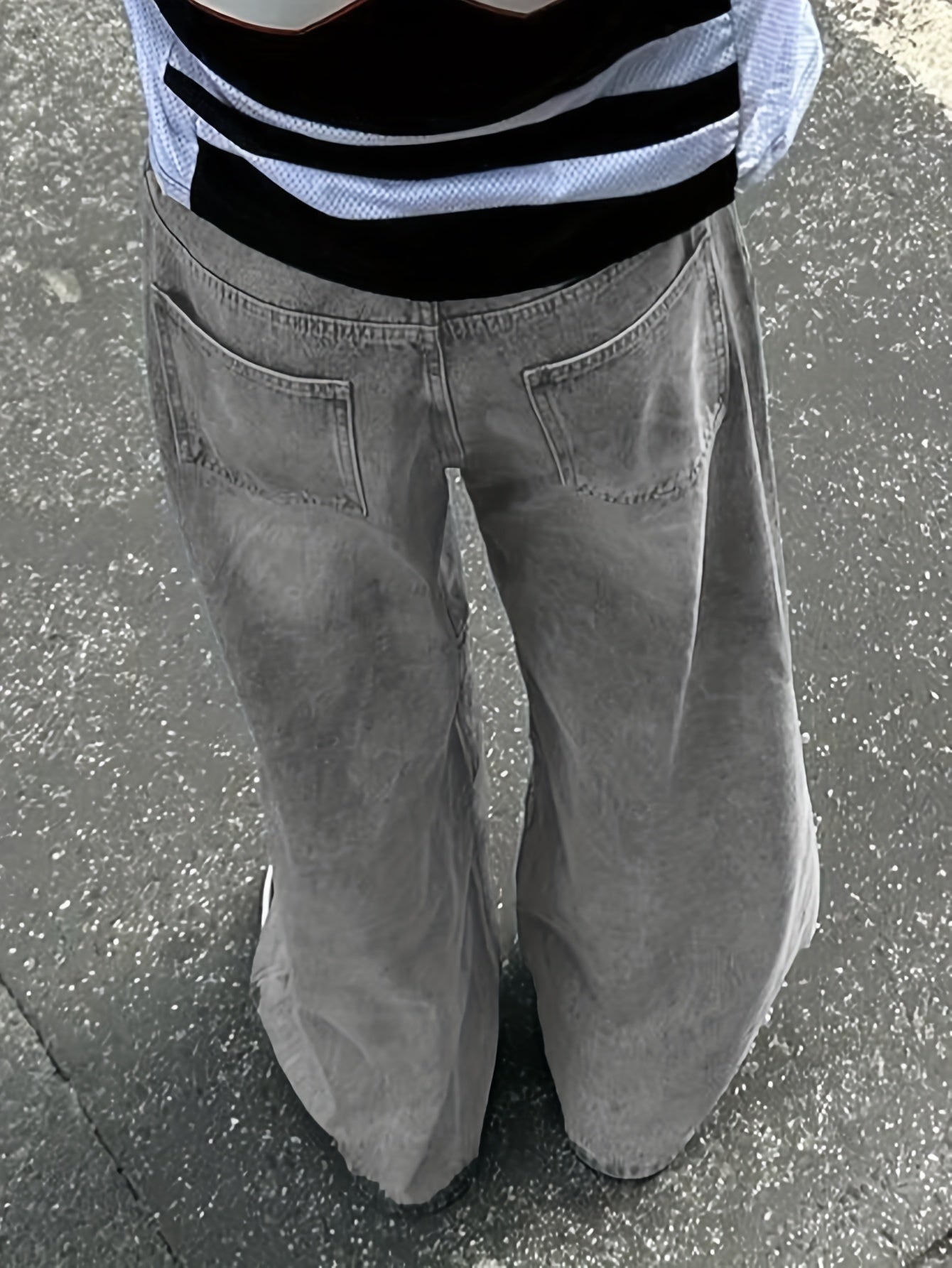 Men's Loose Fit Wide Leg Jeans