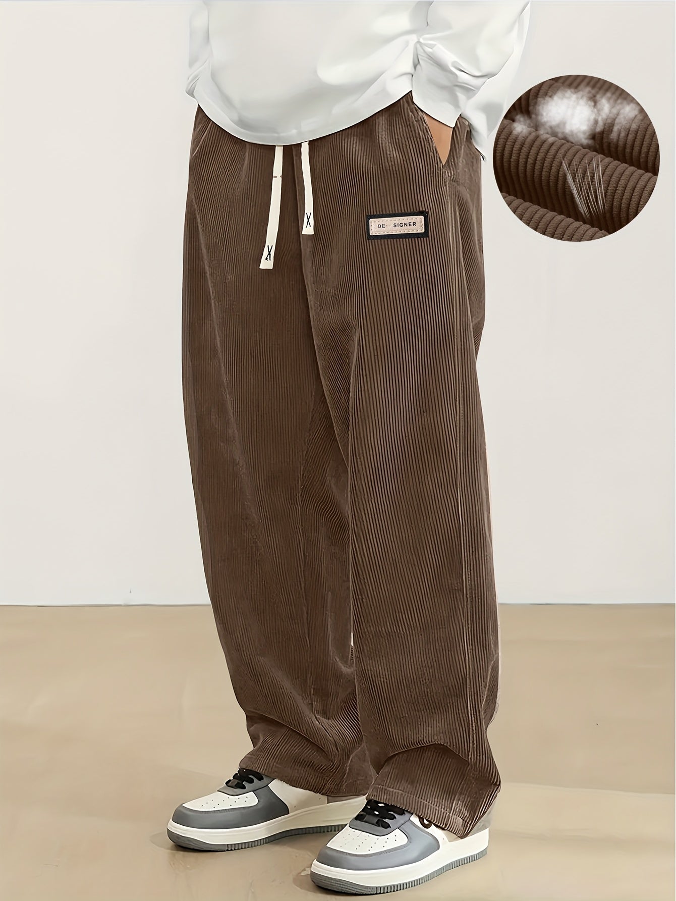 Corduroy Loose Fit Joggers