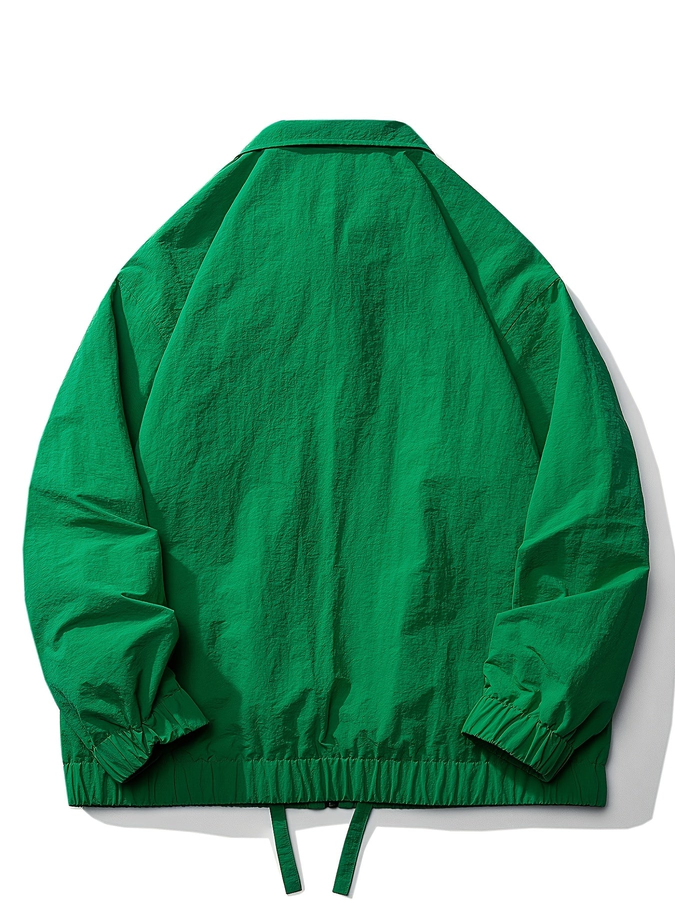 Men'S Vintage-Inspired Green Bomber Jacket