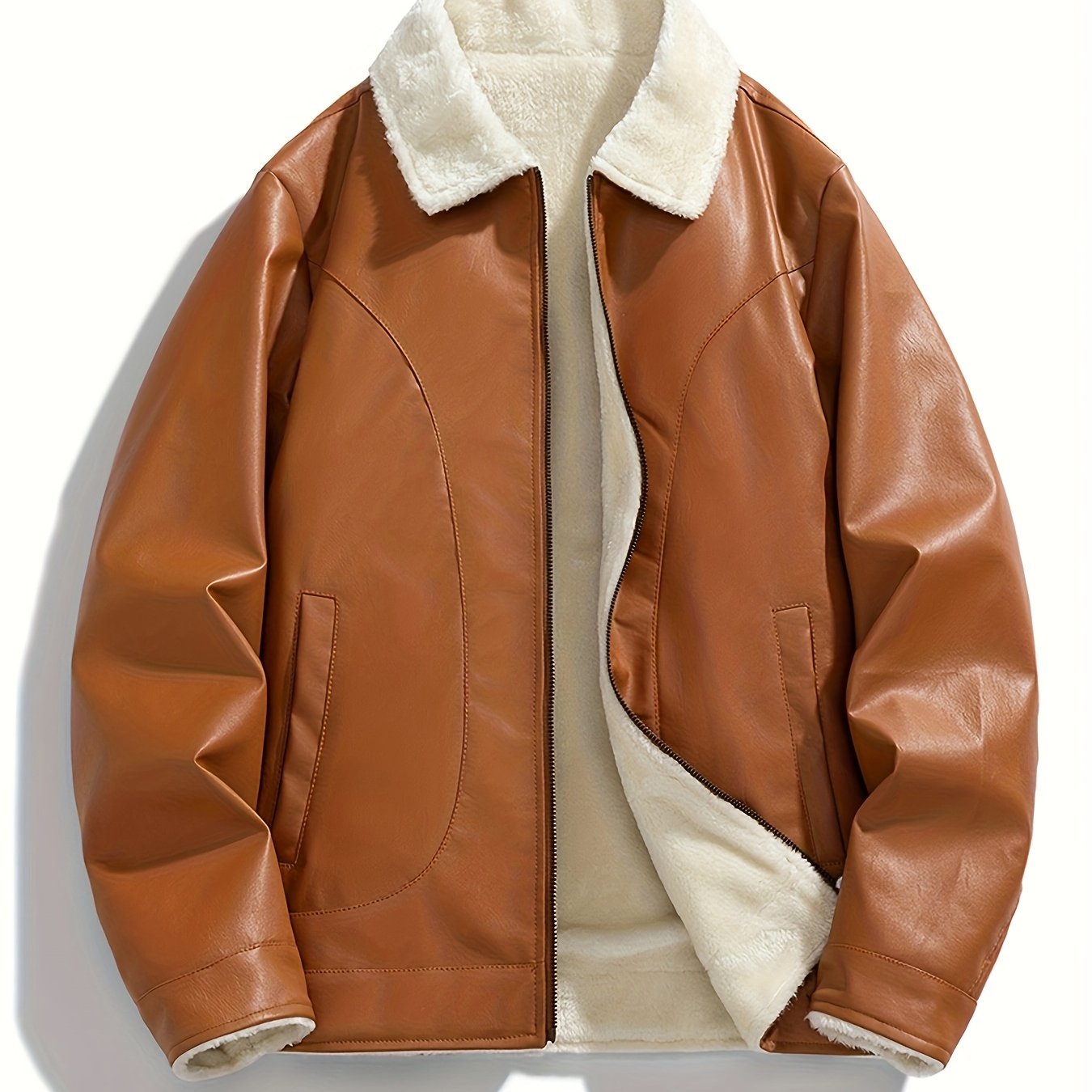 Men's Fashion Casual Versatile Fleece-Lined Jacket