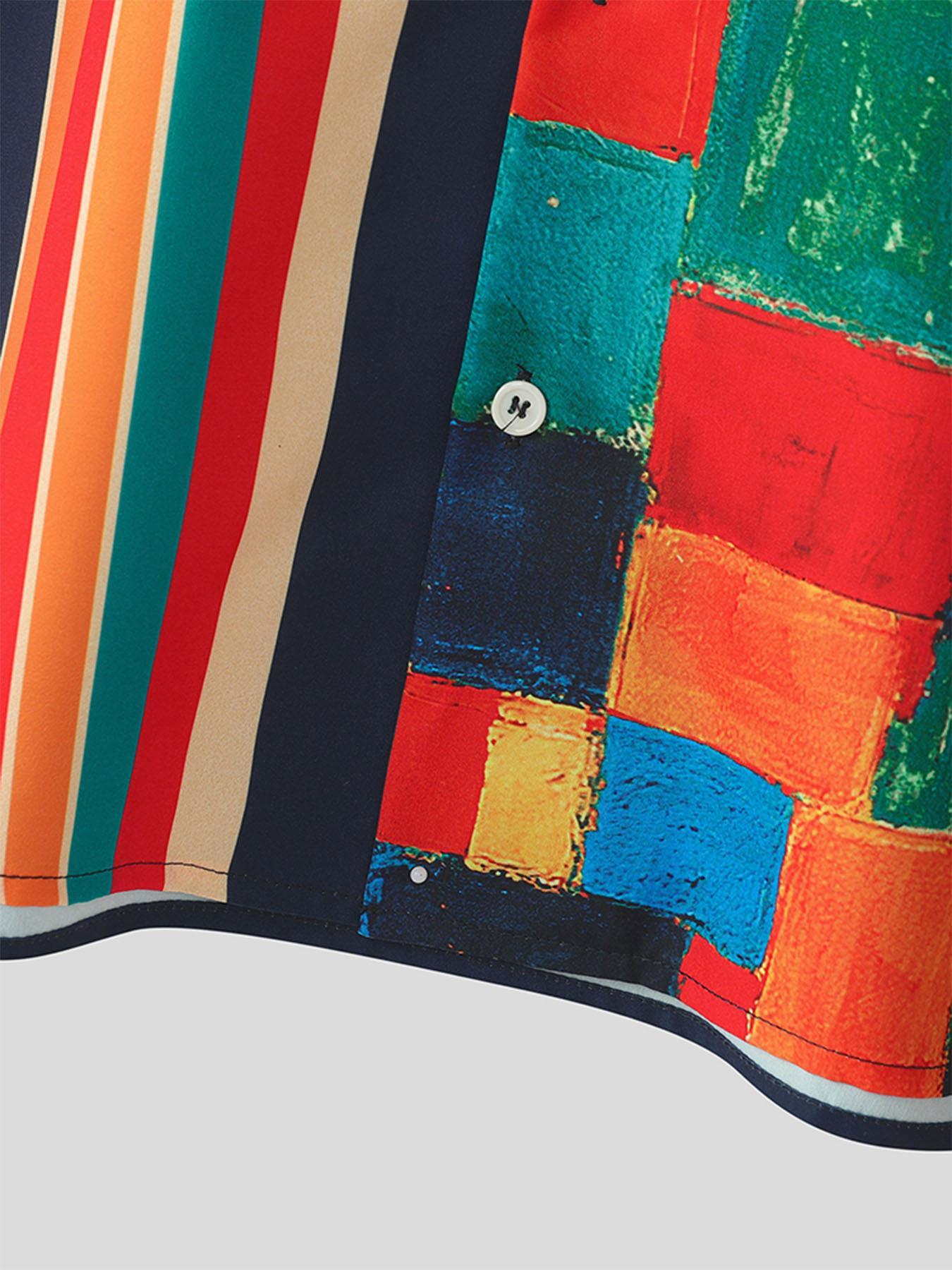 Men's Shirt Loose Fit Button-Up