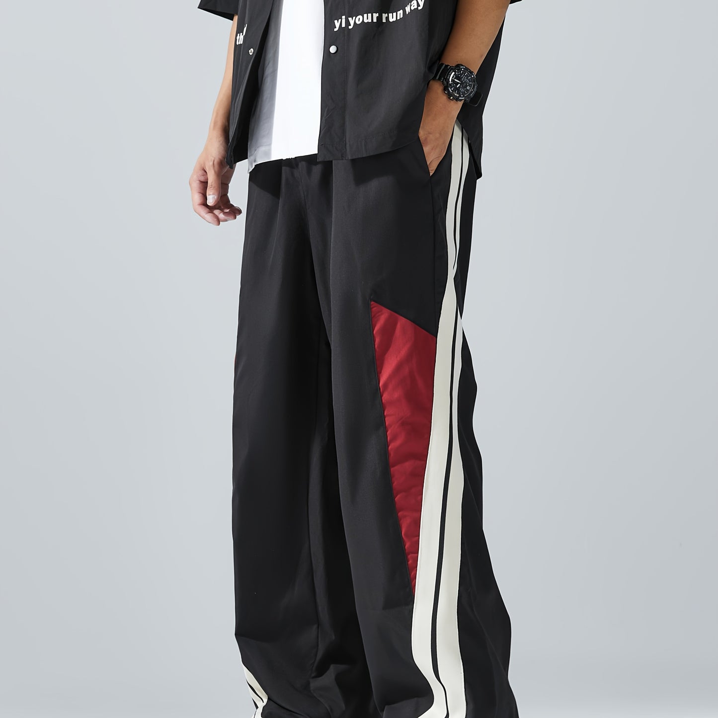 Casual Loose-Fit Straight-Leg Pants