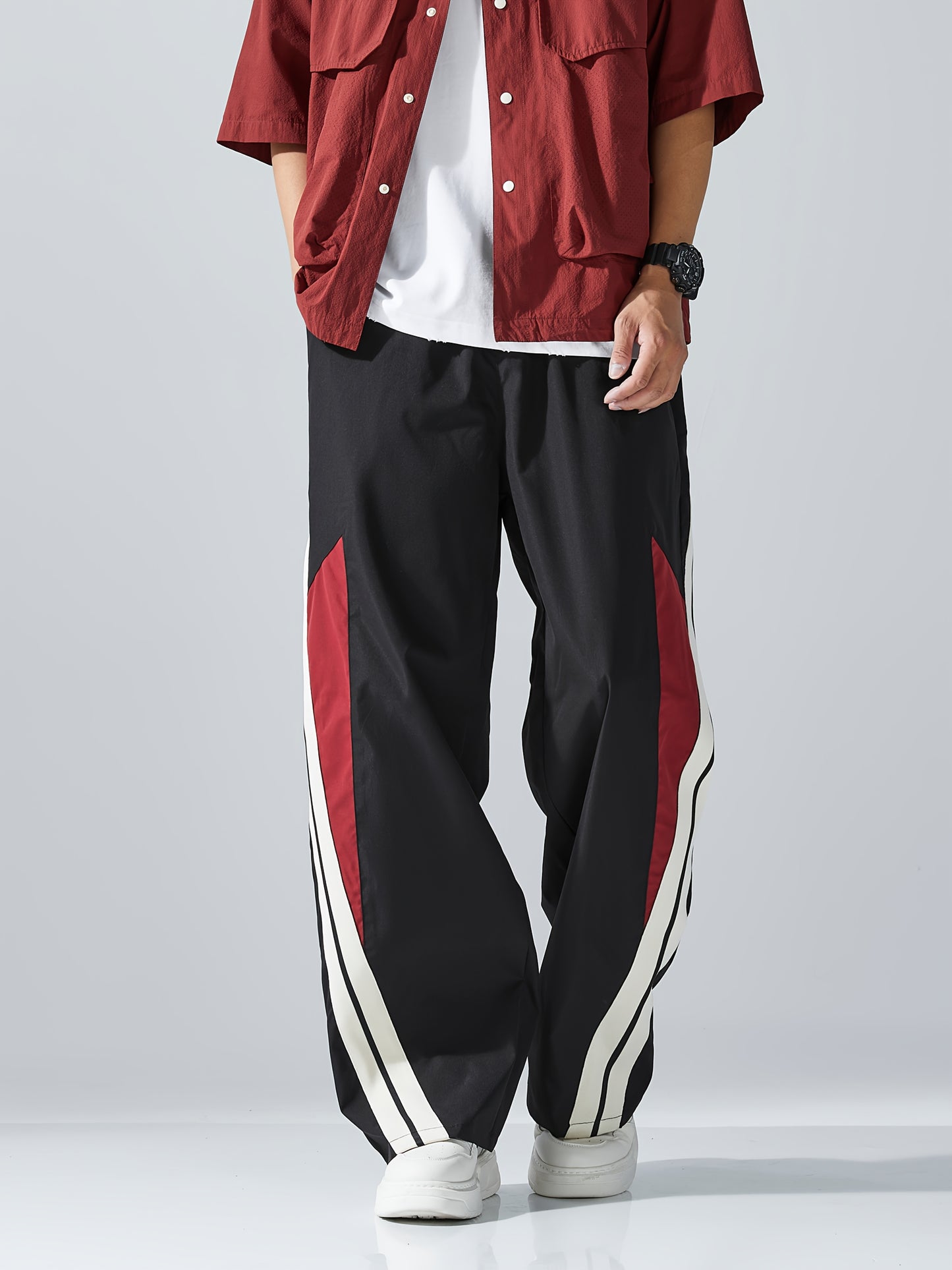 Casual Loose-Fit Straight-Leg Pants