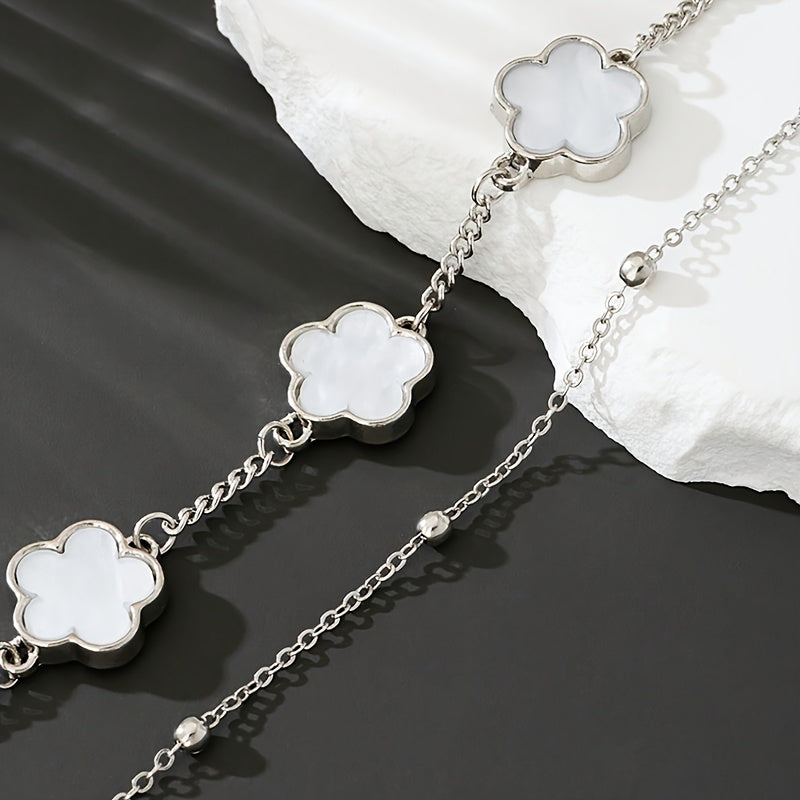 Men's Clover Pendant Bracelet