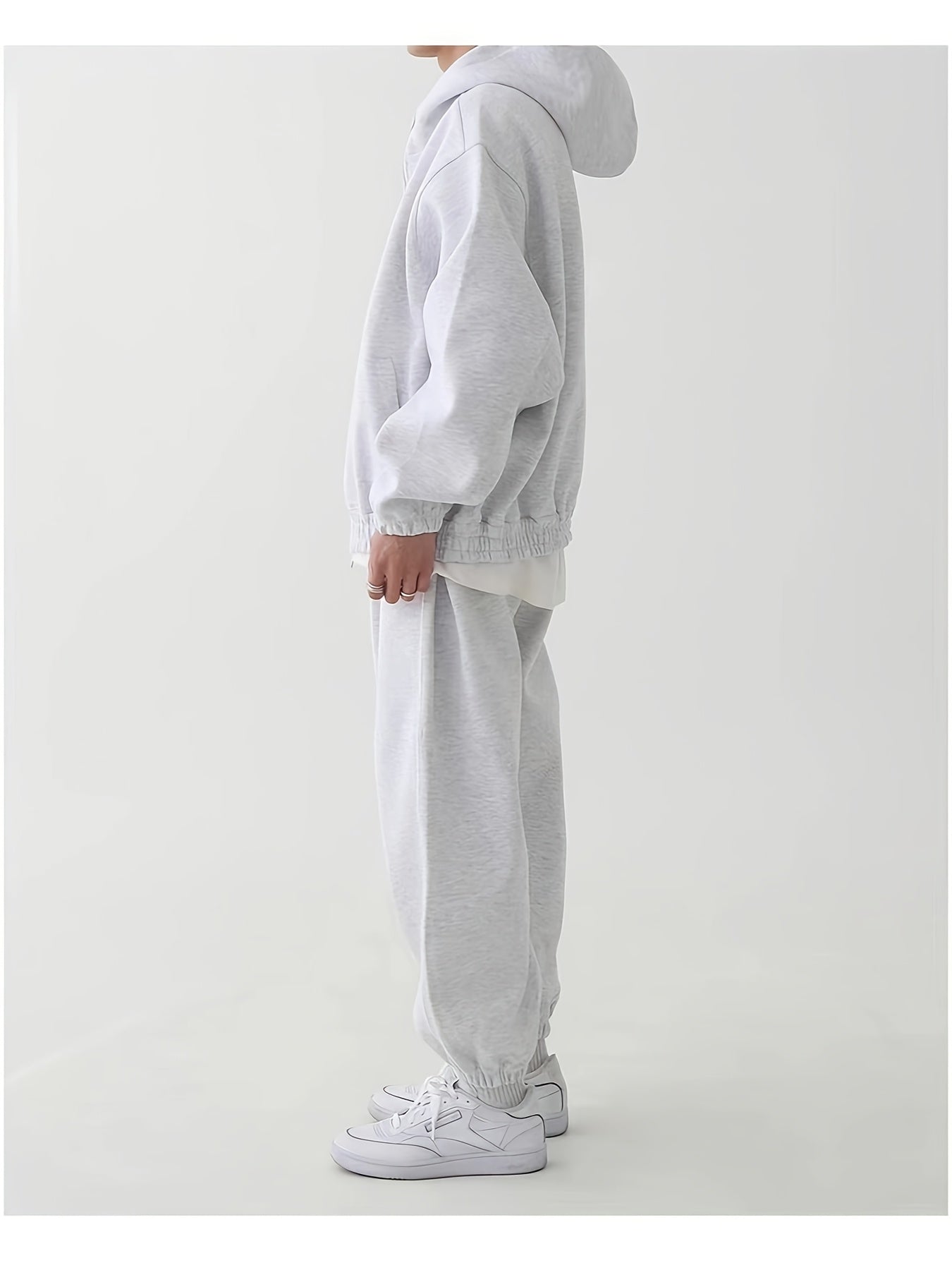 Men's Hooded Sweatshirt and Pants Set