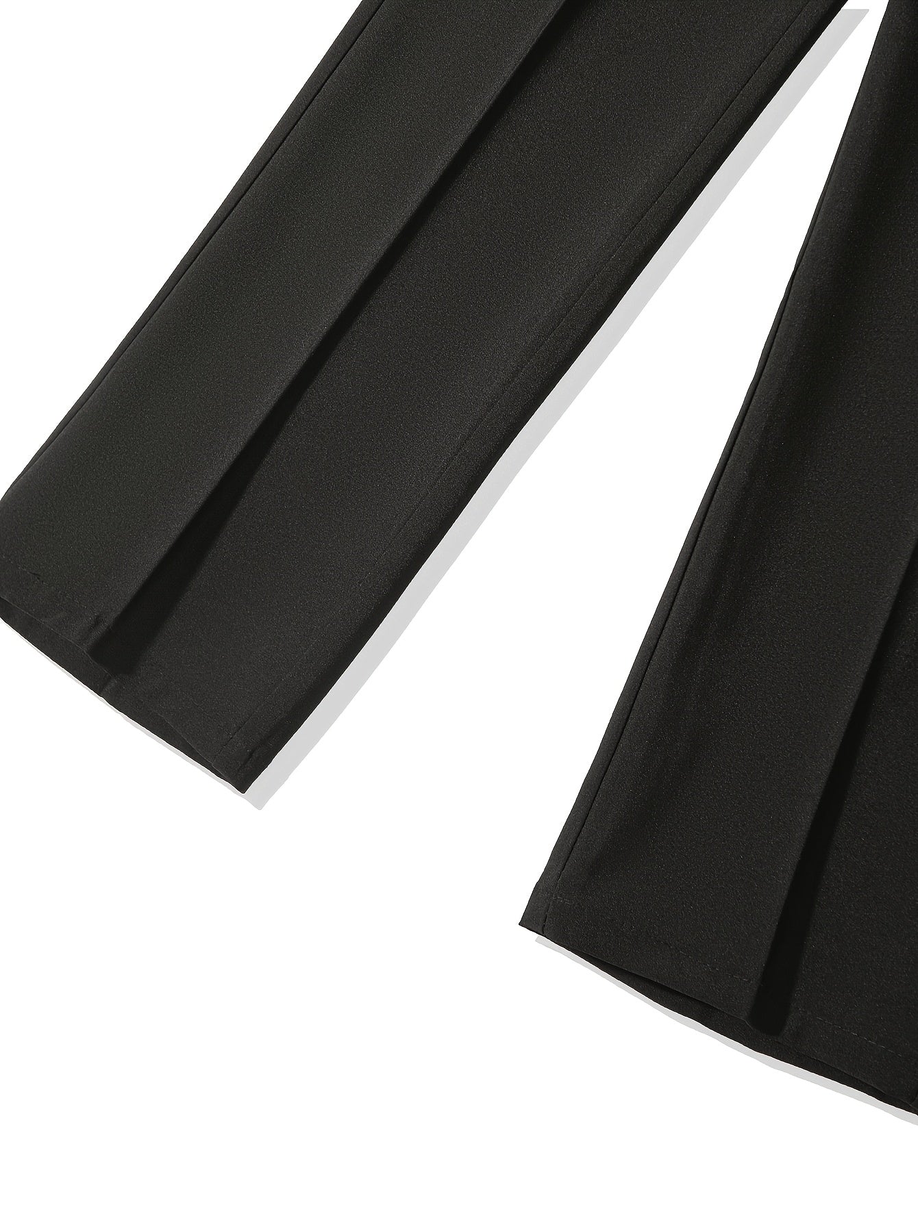 Men'S Classic Black A-Line Dress Pants