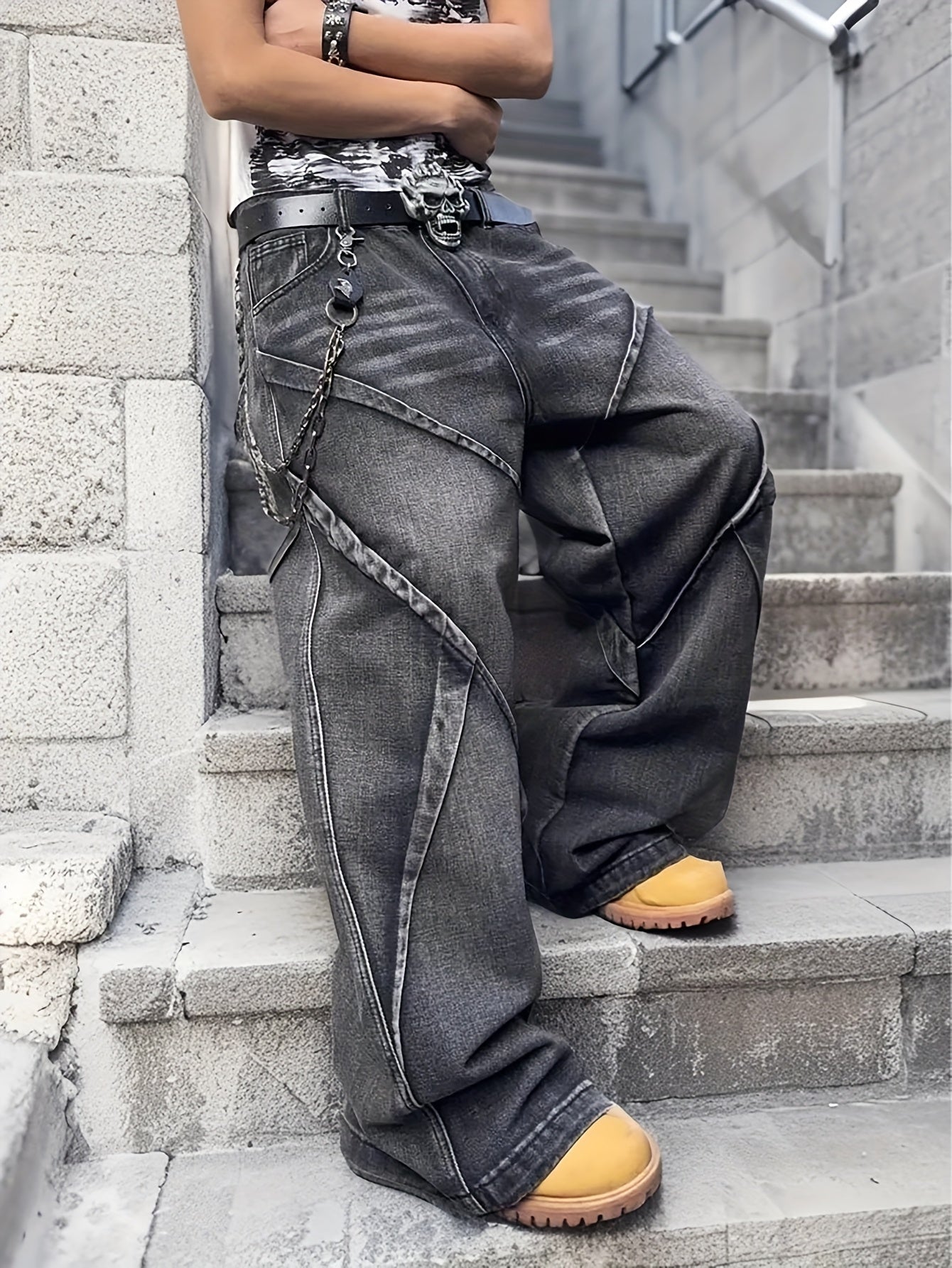 Distressed Denim Jeans