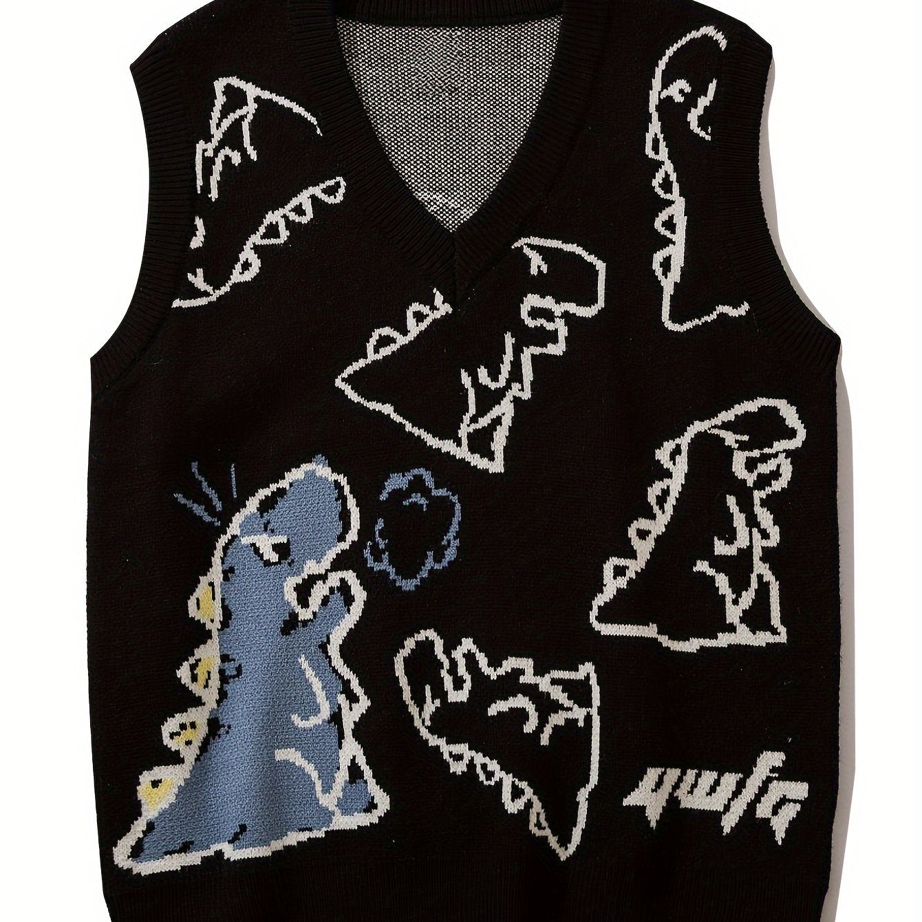 Casual V-Neck Knit Vest