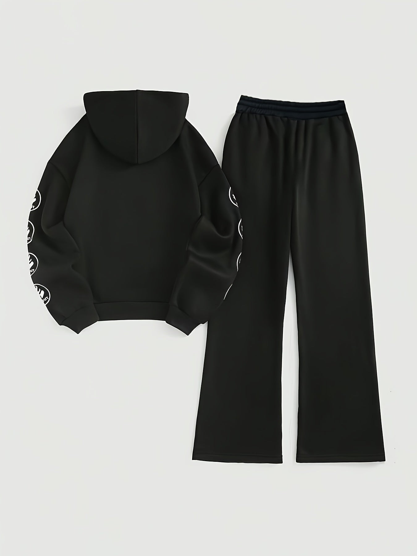 Printed Hoodie & Sweatpants Set