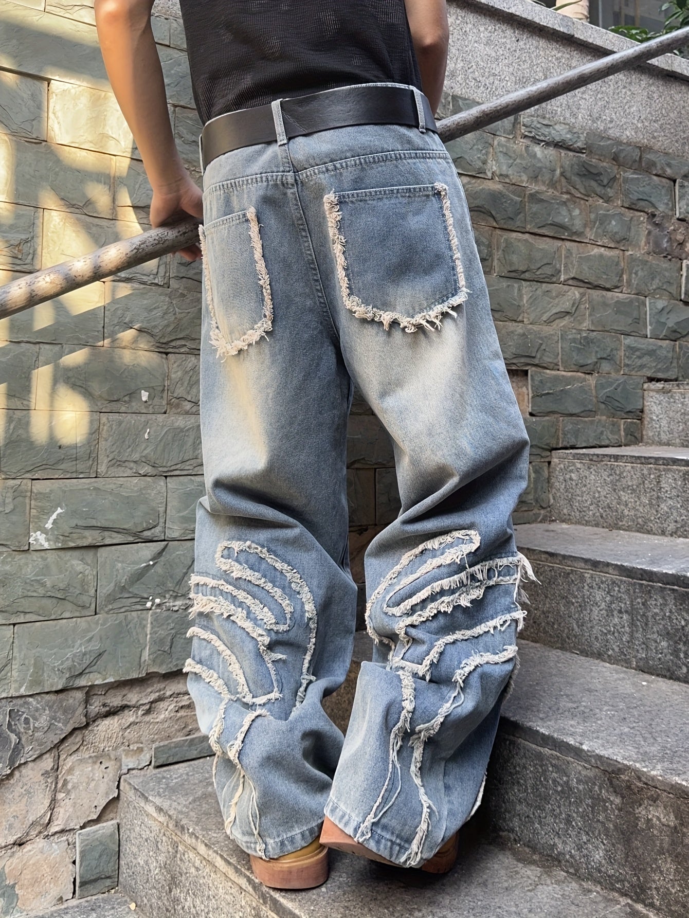 Men's Vintage High-Waist Loose Fit Jeans